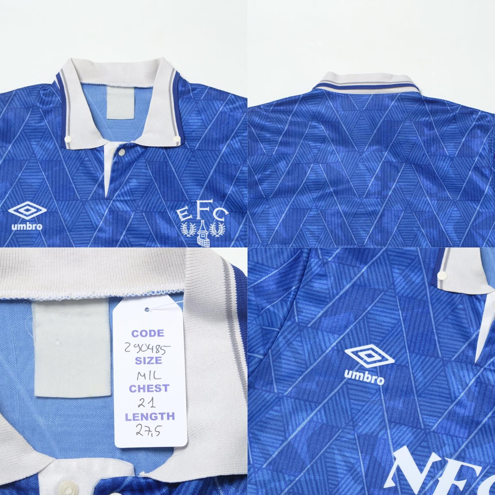 Umbro 1989/91 Everton Home Shirt Umbro (M/L) Size US M / EU 48-50 / 2 - 4 Thumbnail