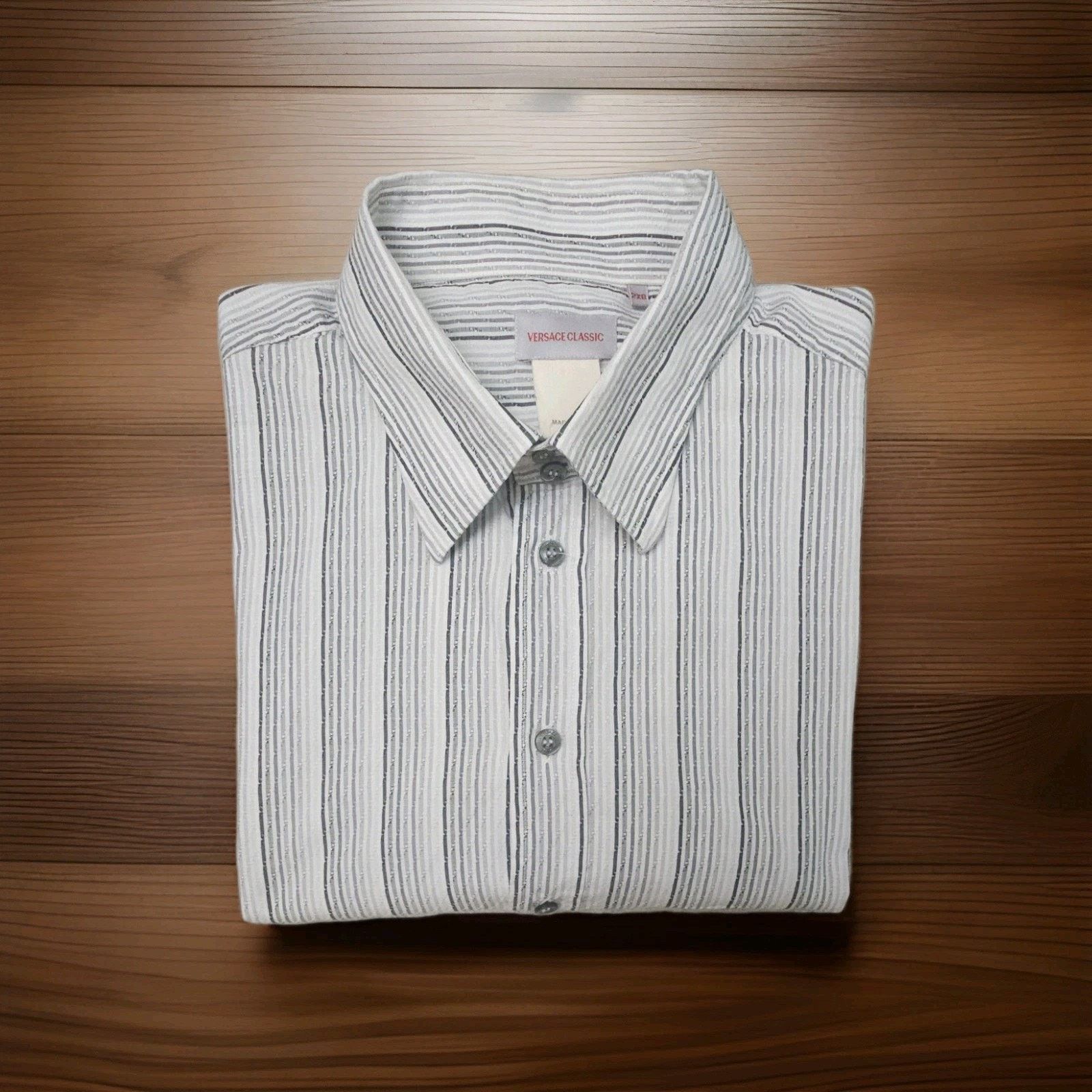 Versace VERSACE CLASSIC Vintage TEXTURED COTTON MADE IN ITALY 2XB Size US XXL / EU 58 / 5 - 1 Thumbnail