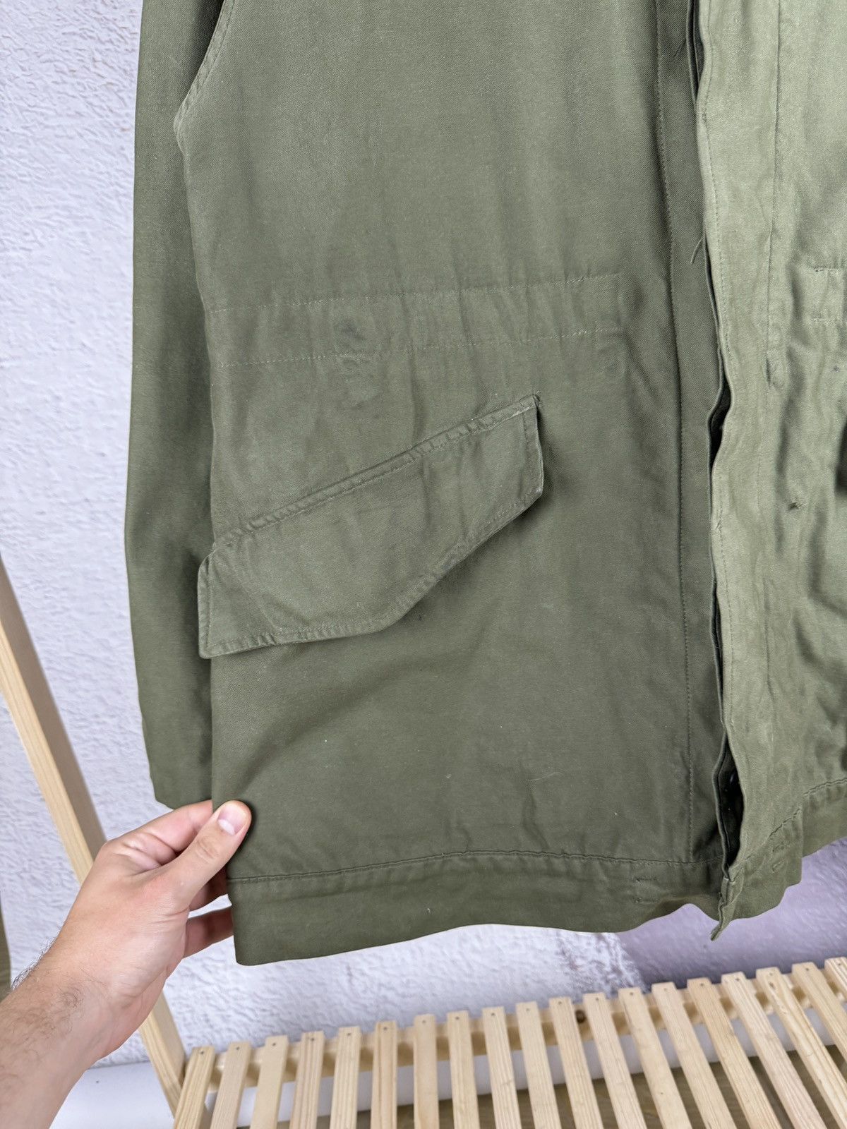 Vintage Vtg✅80’s Dutch Nethelands Army KL Seyntex Green Jacket Size US L / EU 52-54 / 3 - 11 Thumbnail