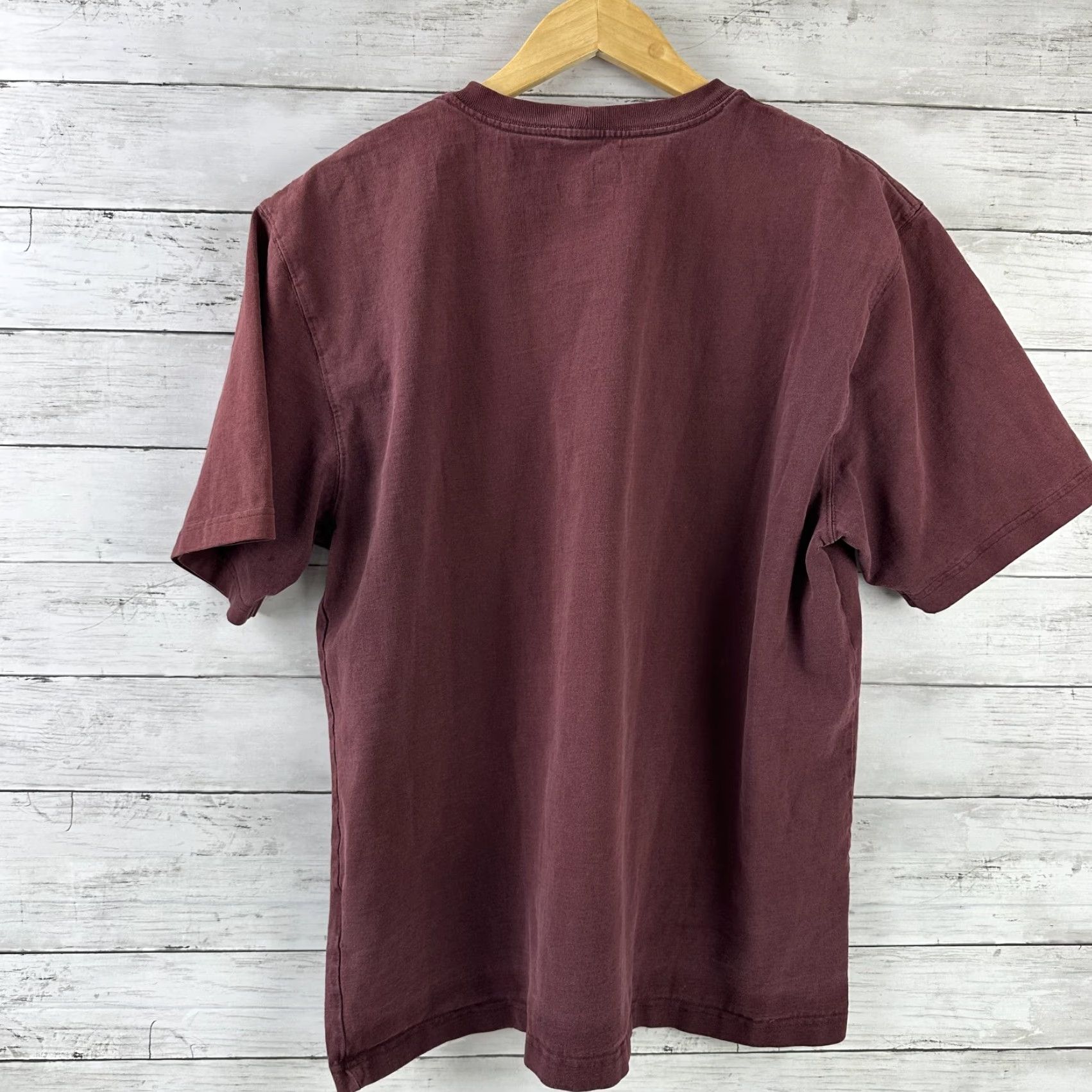 Carhartt Carhartt Men's T-Shirt Large Purple Short Sleeve Logo Pocket Crew Neck Classic Workwear Size US L / EU 52-54 / 3 - 6 Thumbnail