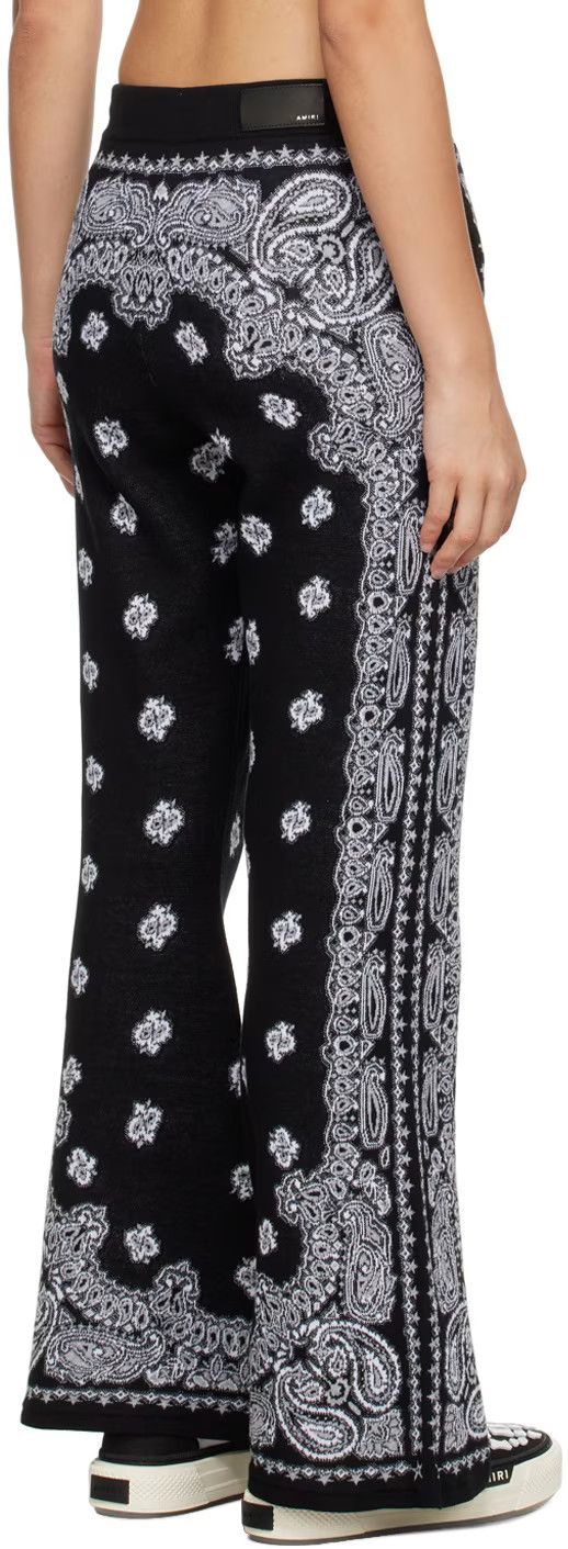 Amiri o1w1db10125 Bandana Lounge Pant in Black/White Size 26" / US 2 / IT 38 - 4 Thumbnail