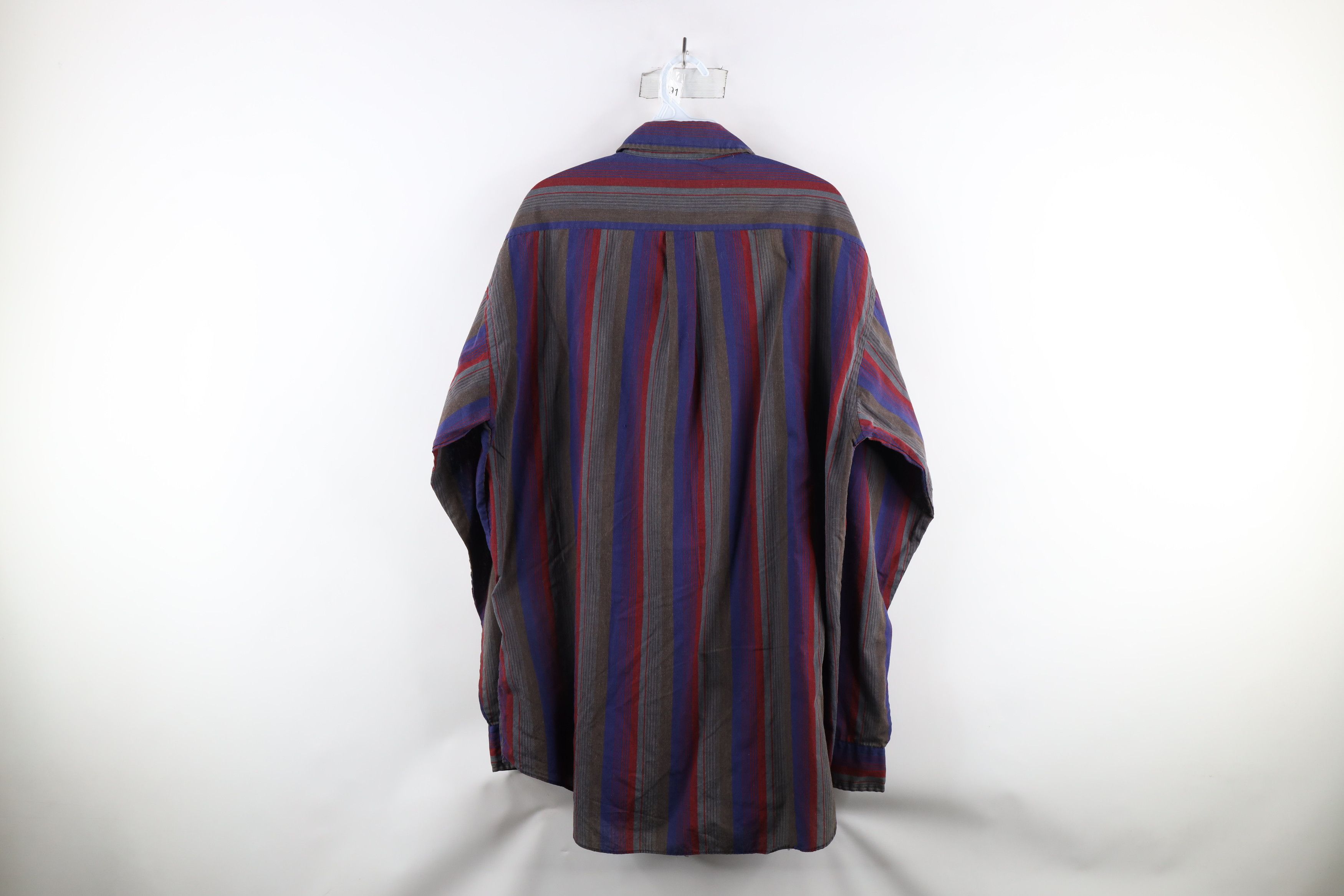 Vintage Vintage 90s Streetwear Block Collared Button Down Shirt Size US XL / EU 56 / 4 - 8 Thumbnail