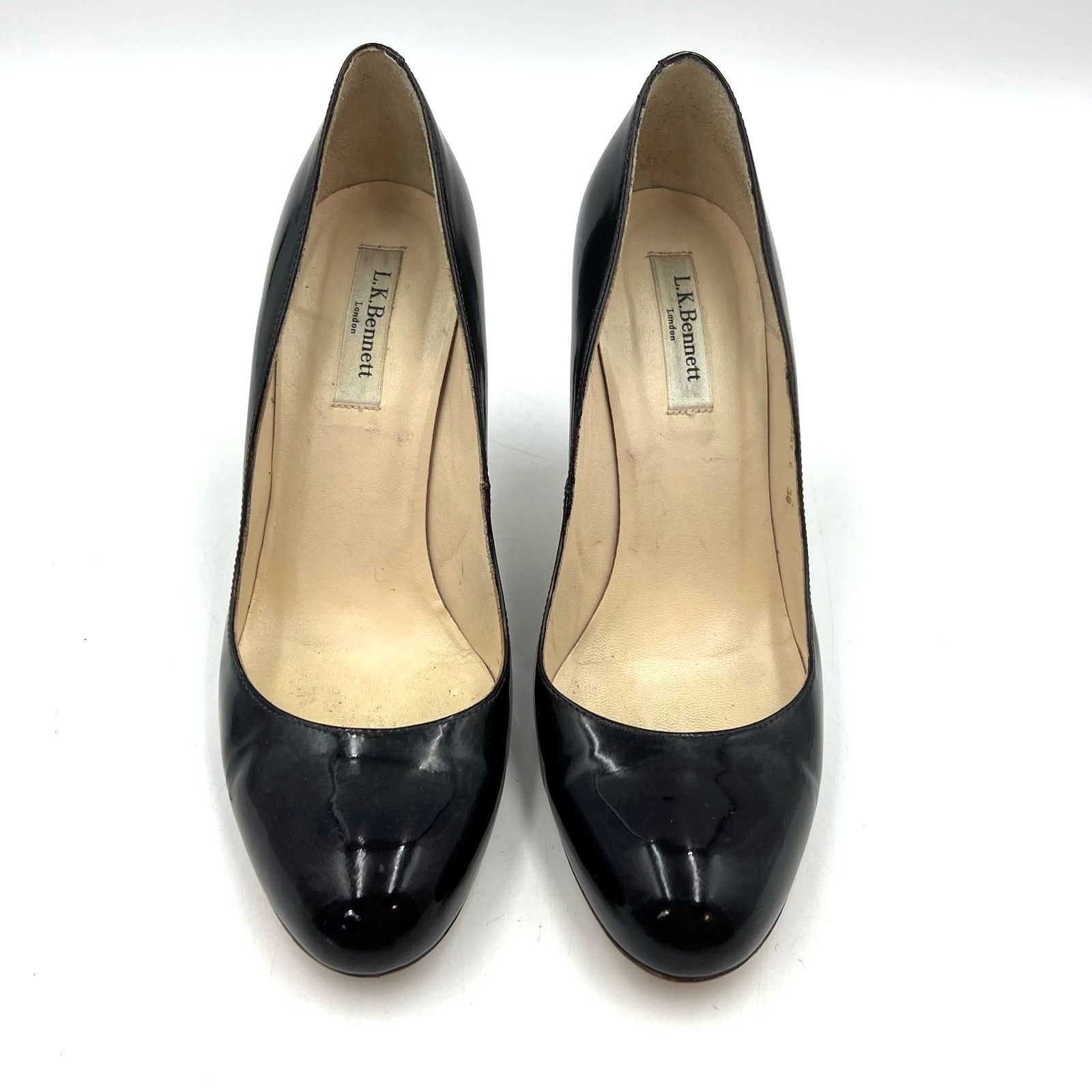 LK Bennett LK Bennett Shilo Patent Leather Court Shoes Stiletto Heels Size US 8 / IT 38 - 3 Thumbnail