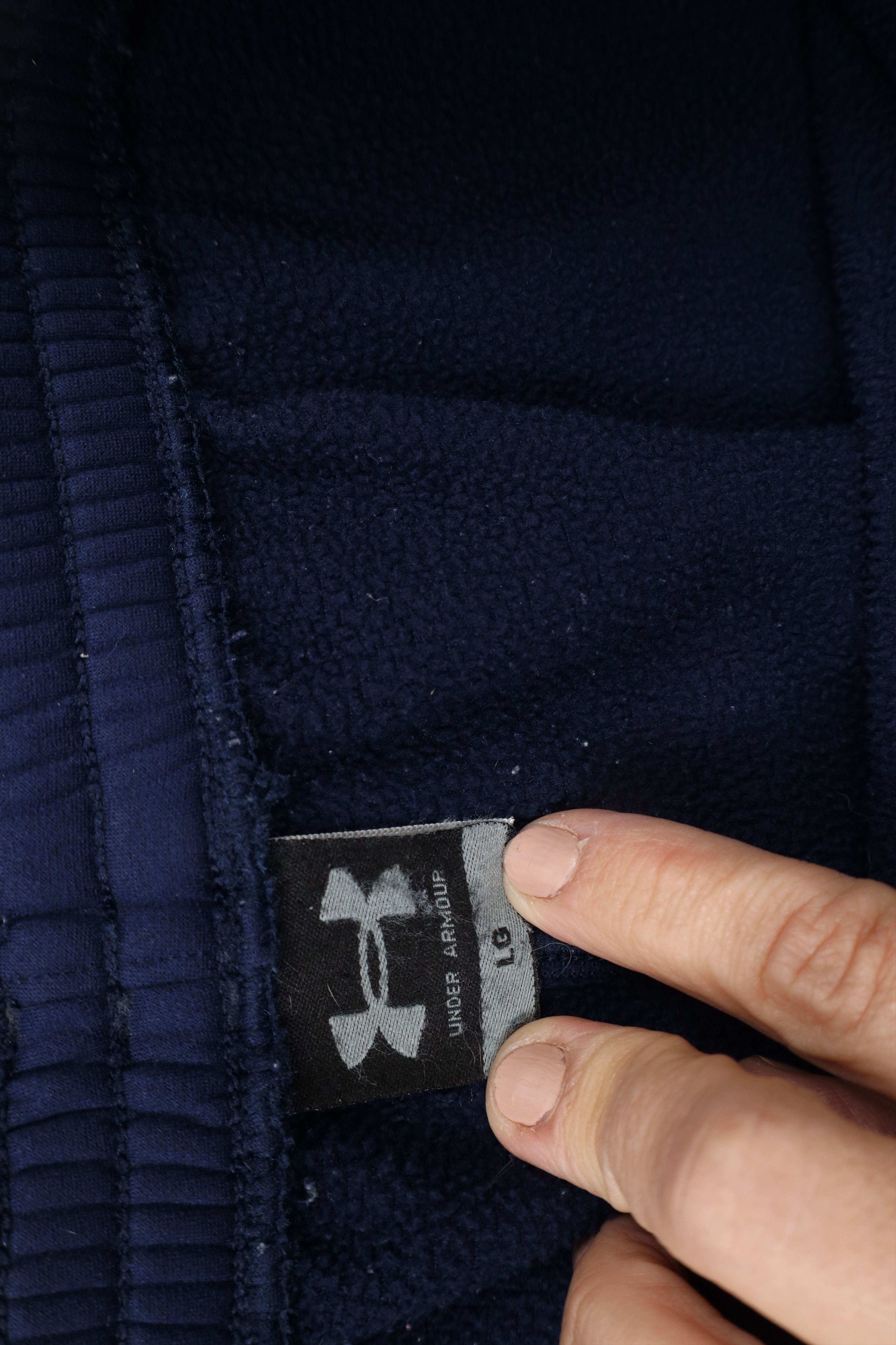 Under Armour × Vintage Vintage Under Armour Cuffed Sweatpants Joggers Navy Blue Size US 36 / EU 52 - 7 Thumbnail