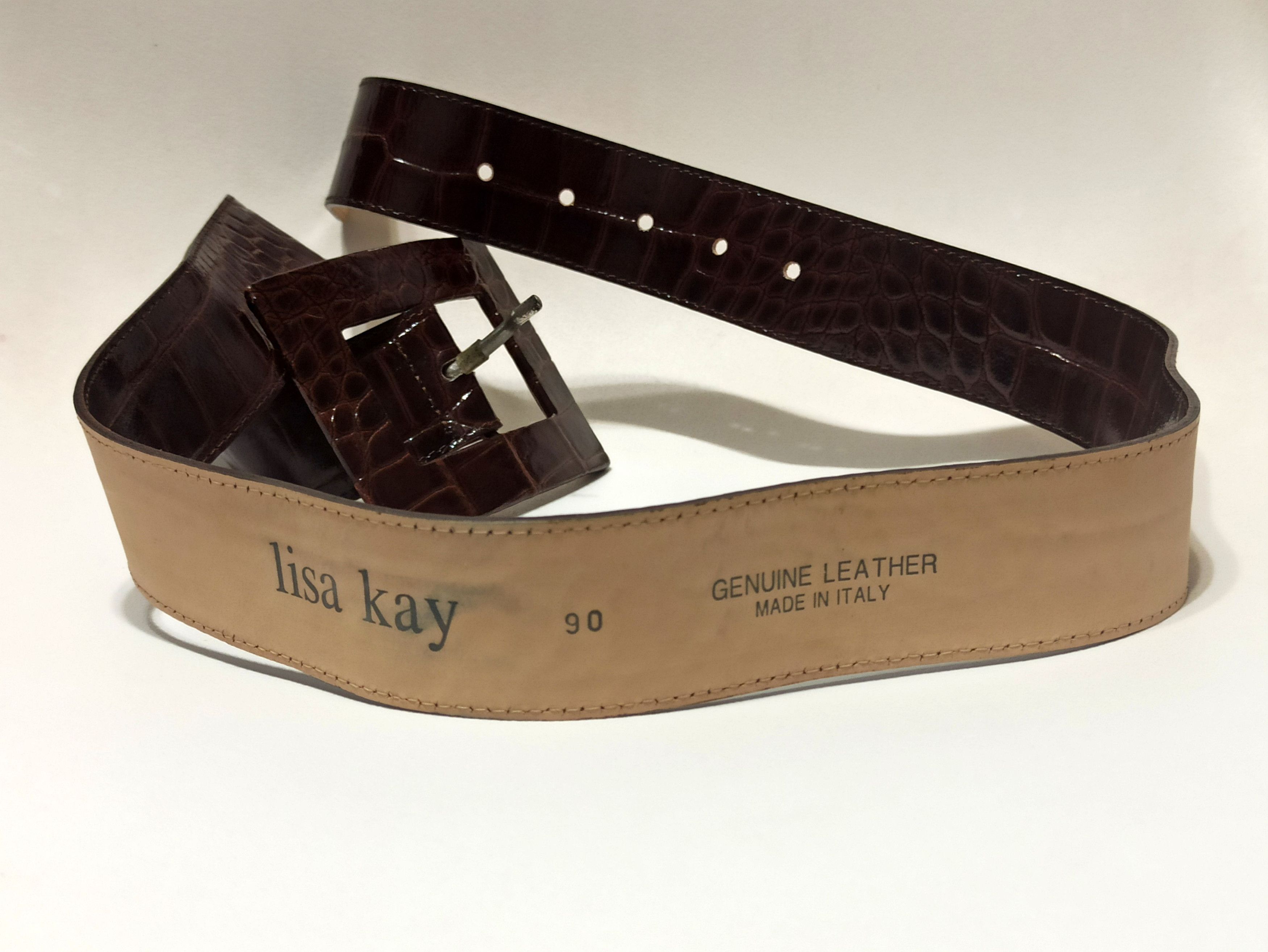 Leather × Vintage Lisa Kay Leather Womens Belt Size ONE SIZE - 5 Thumbnail