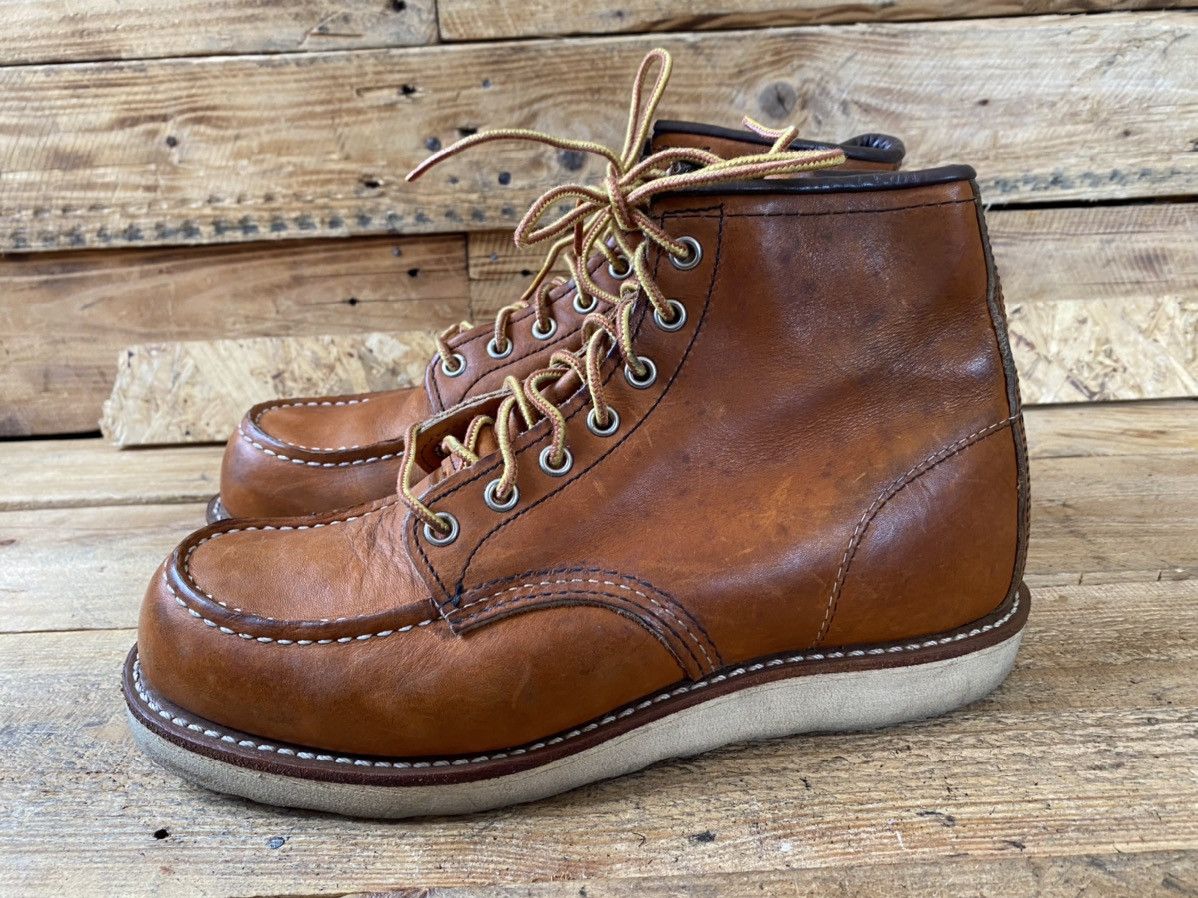 Red Wing Redwing moc-toe brown leather boots uk 6.5 Size US 7.5 / EU 40-41 - 5 Thumbnail