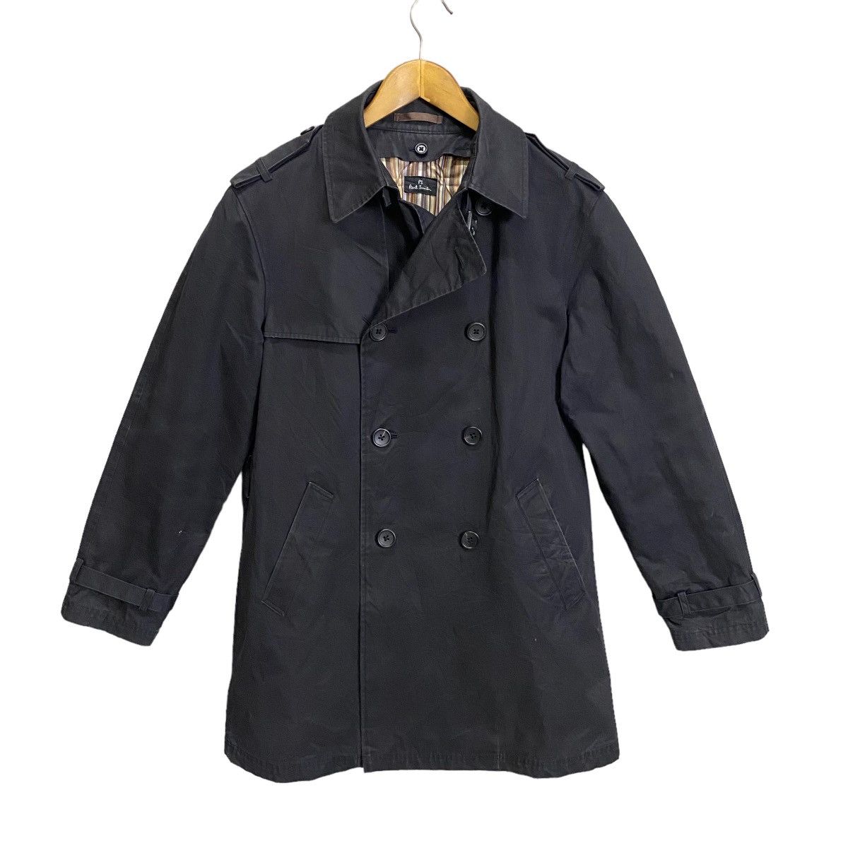 image of Paul Smith Trenchcoat in Black, Men's (Size Large)