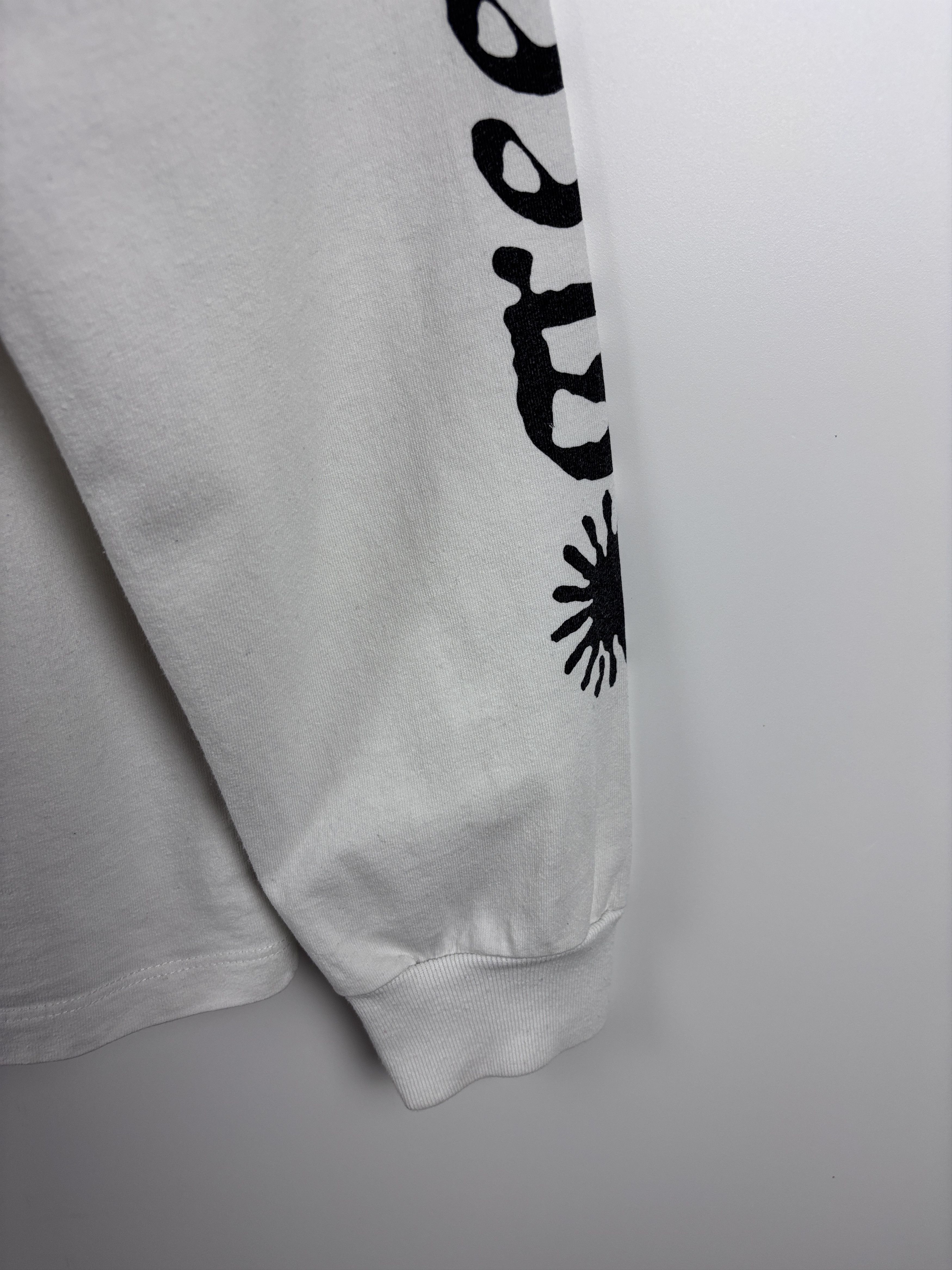 Aries Mens Aries Weed Jesus Long Sleeve T-Shirt White Size S Size US S / EU 44-46 / 1 - 10 Thumbnail