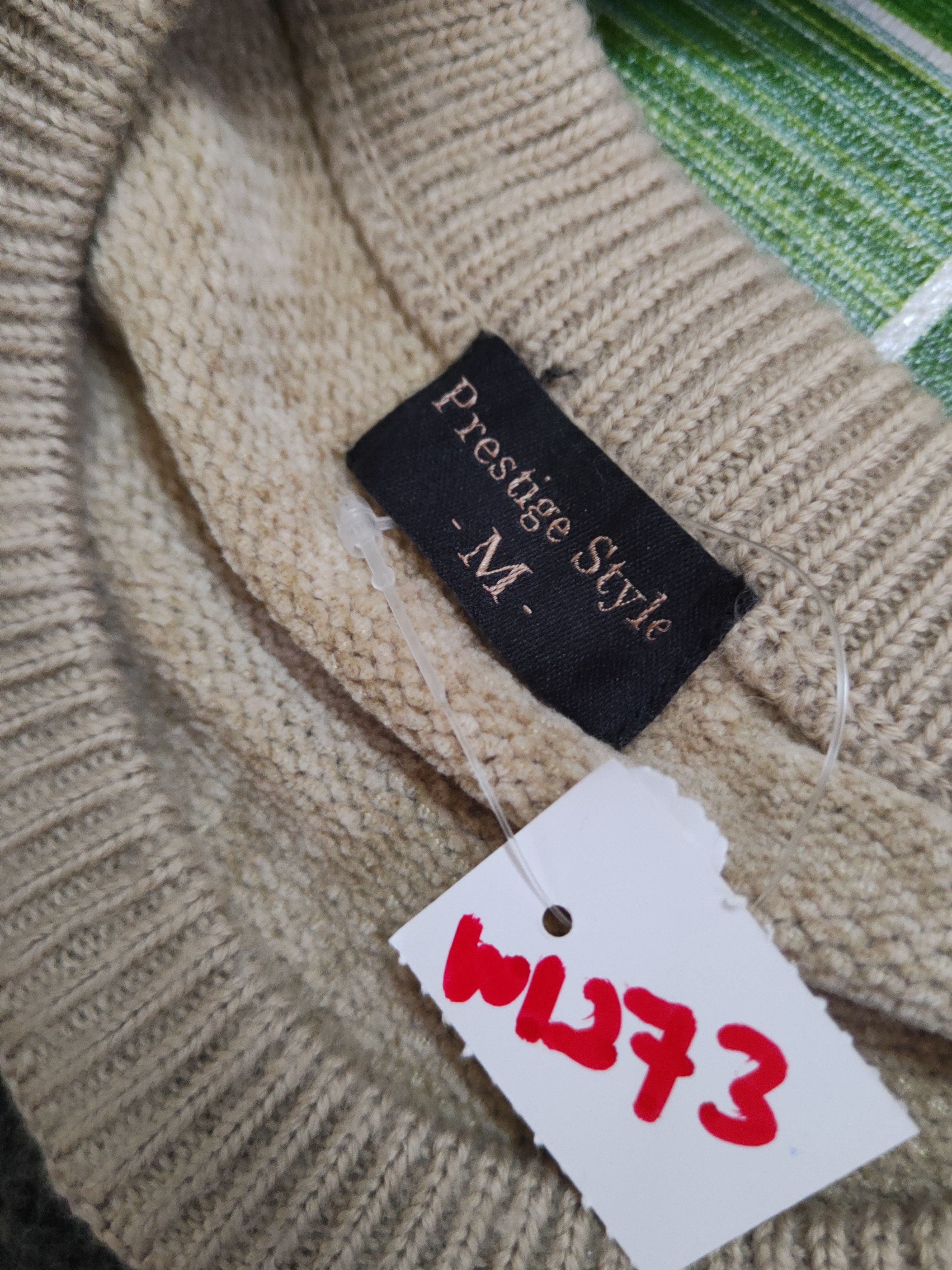 Homespun Knitwear Prestige style Brown Knitwear striped Sweatshirts #W1273 Size US M / EU 48-50 / 2 - 11 Thumbnail