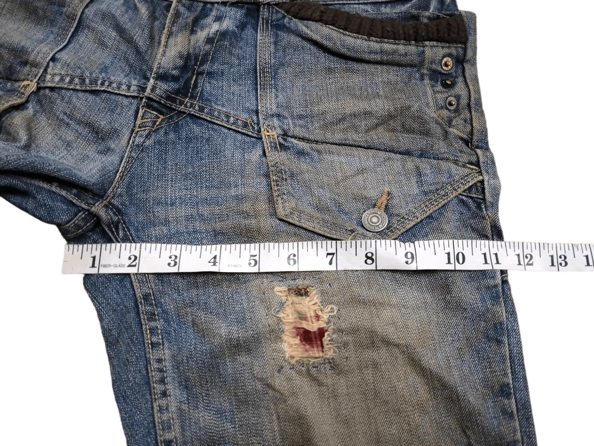 PPFM Flare PPFM Distressed Custom Pants Design Punk Style Size US 32 / EU 48 - 19 Thumbnail