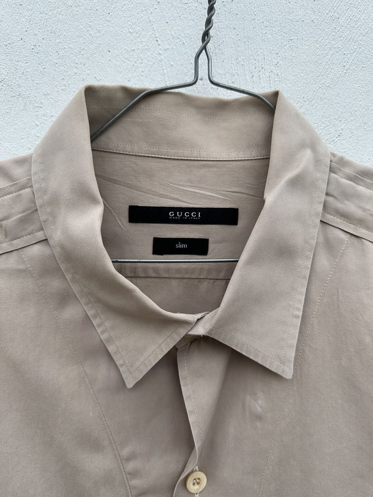 Gucci GUCCI Long Sleeve Shirt Slim Fit Size US L / EU 52-54 / 3 - 10 Thumbnail