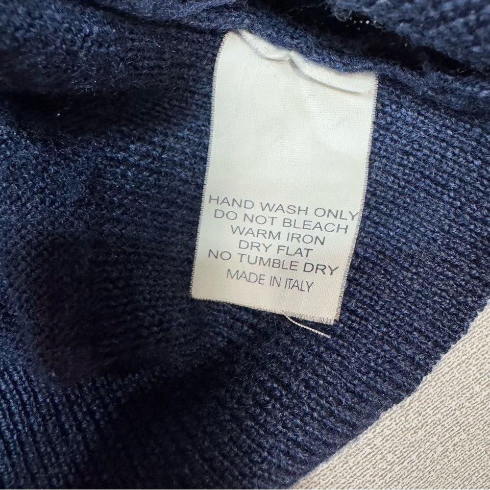 Bobby Jones Bobby Jones Signature 100% Merino Wool V-Neck Blue Made In Size US M / EU 48-50 / 2 - 7 Thumbnail