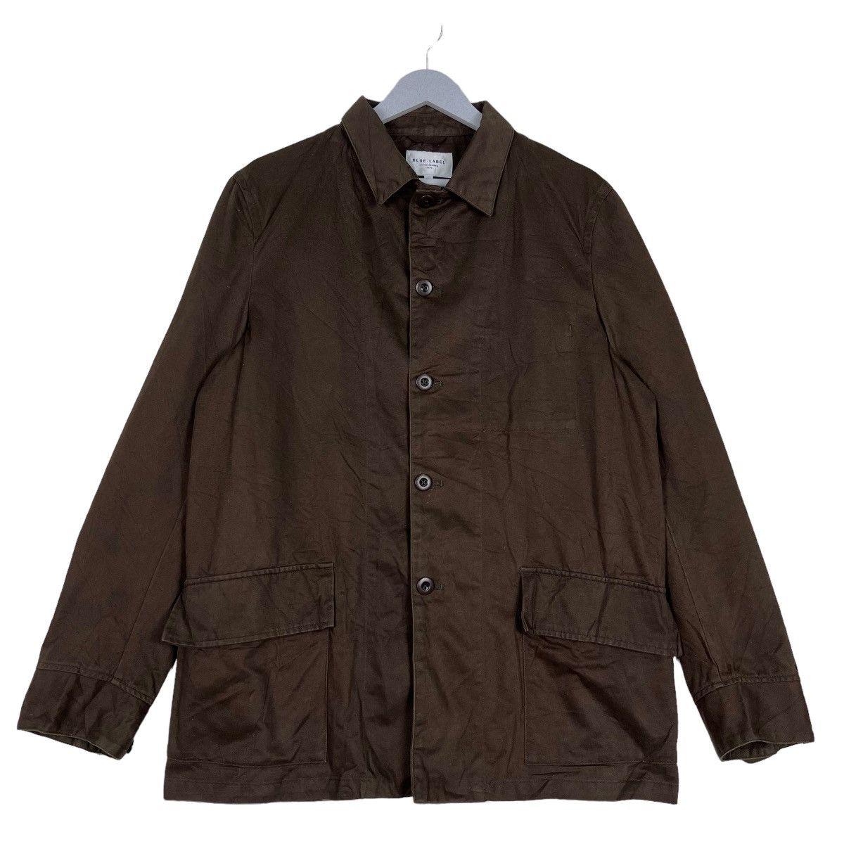 Issey Miyake BLUE LABEL UNITED ARROWS RICH BROWN CHORE JACKET Size US L / EU 52-54 / 3 - 1 Thumbnail