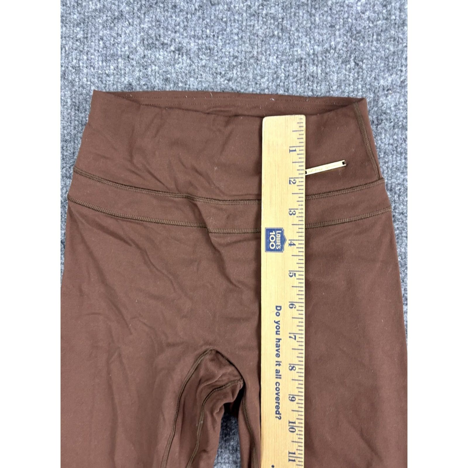 Vintage Whitney Simmons Leggings Womens Small Brown High Rise Ankle Yoga Workout Pants Size 27" / US 4 / IT 40 - 5 Thumbnail