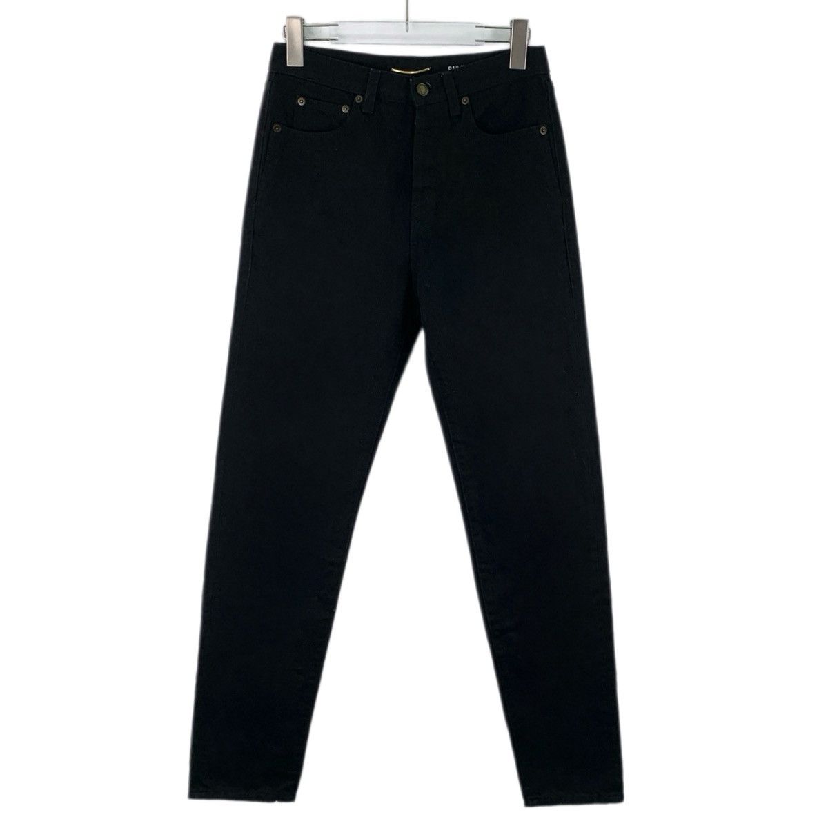 Saint Laurent Paris Saint Laurent Black Cotton Casual Pants K26WX Size 27" / US 4 / IT 40 - 1 Thumbnail