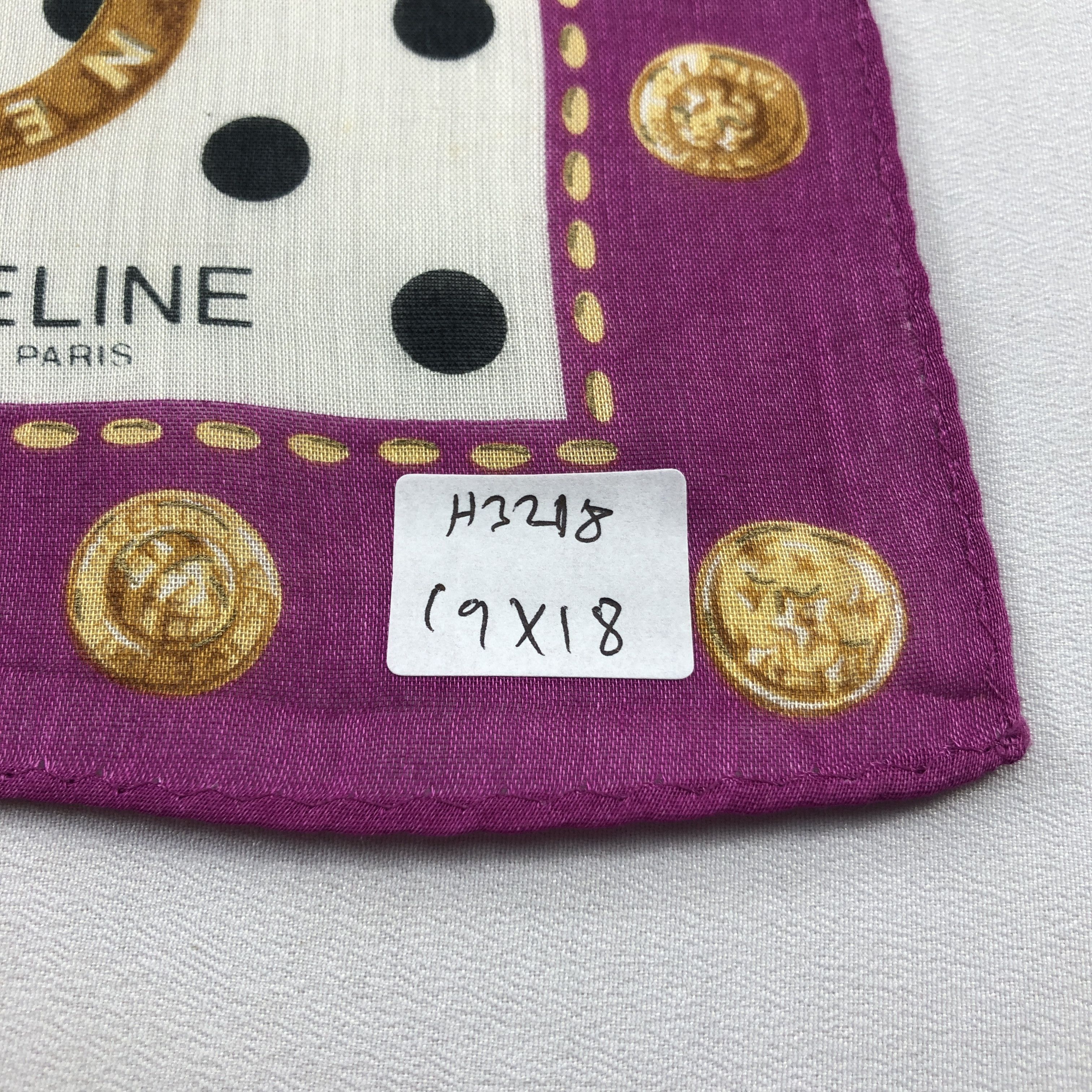 Celine Celine Handkerchief Neckerchief Bandana H3218 Size ONE SIZE - 8 Thumbnail