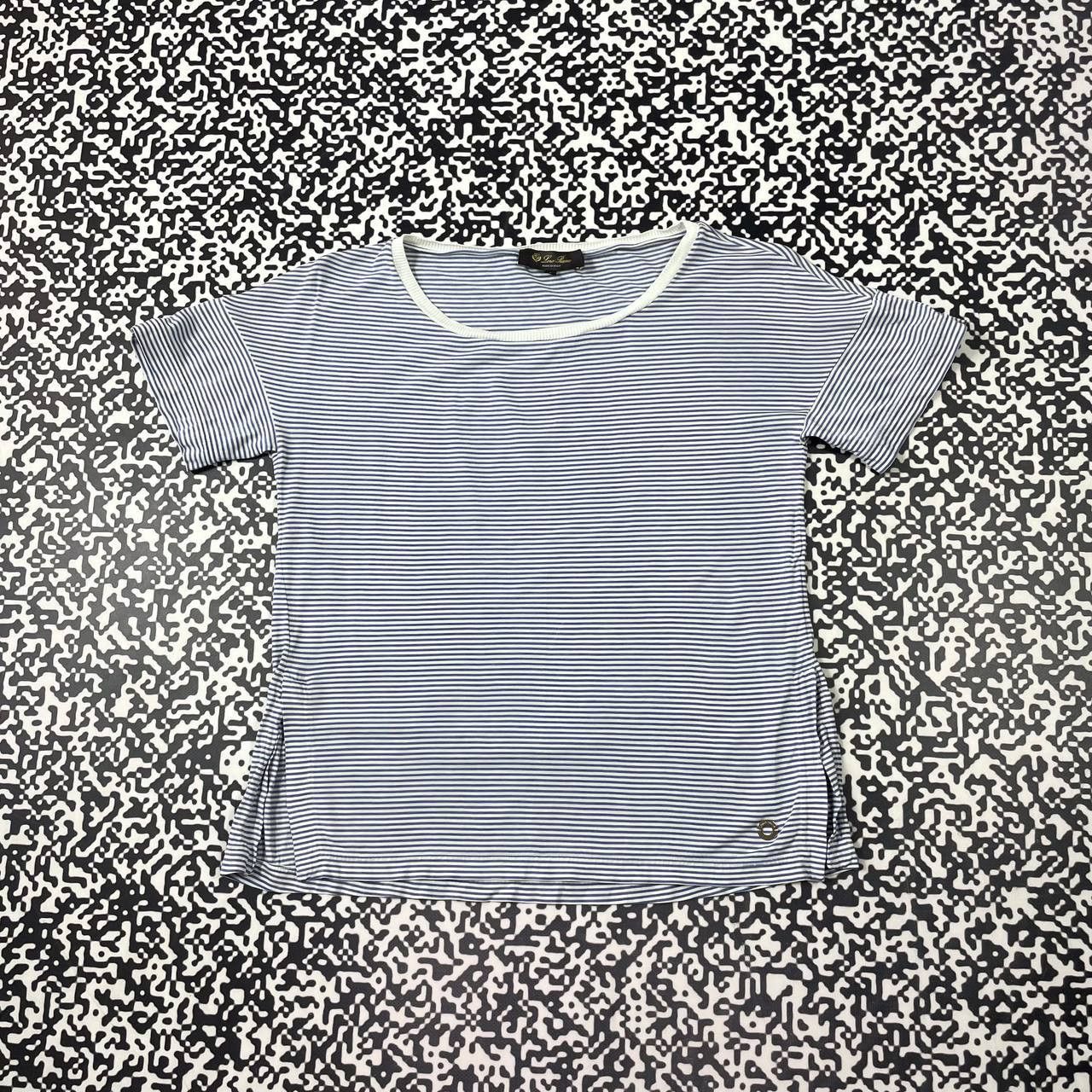 Loro Piana Luxury Stripped Retro Style T-shirt