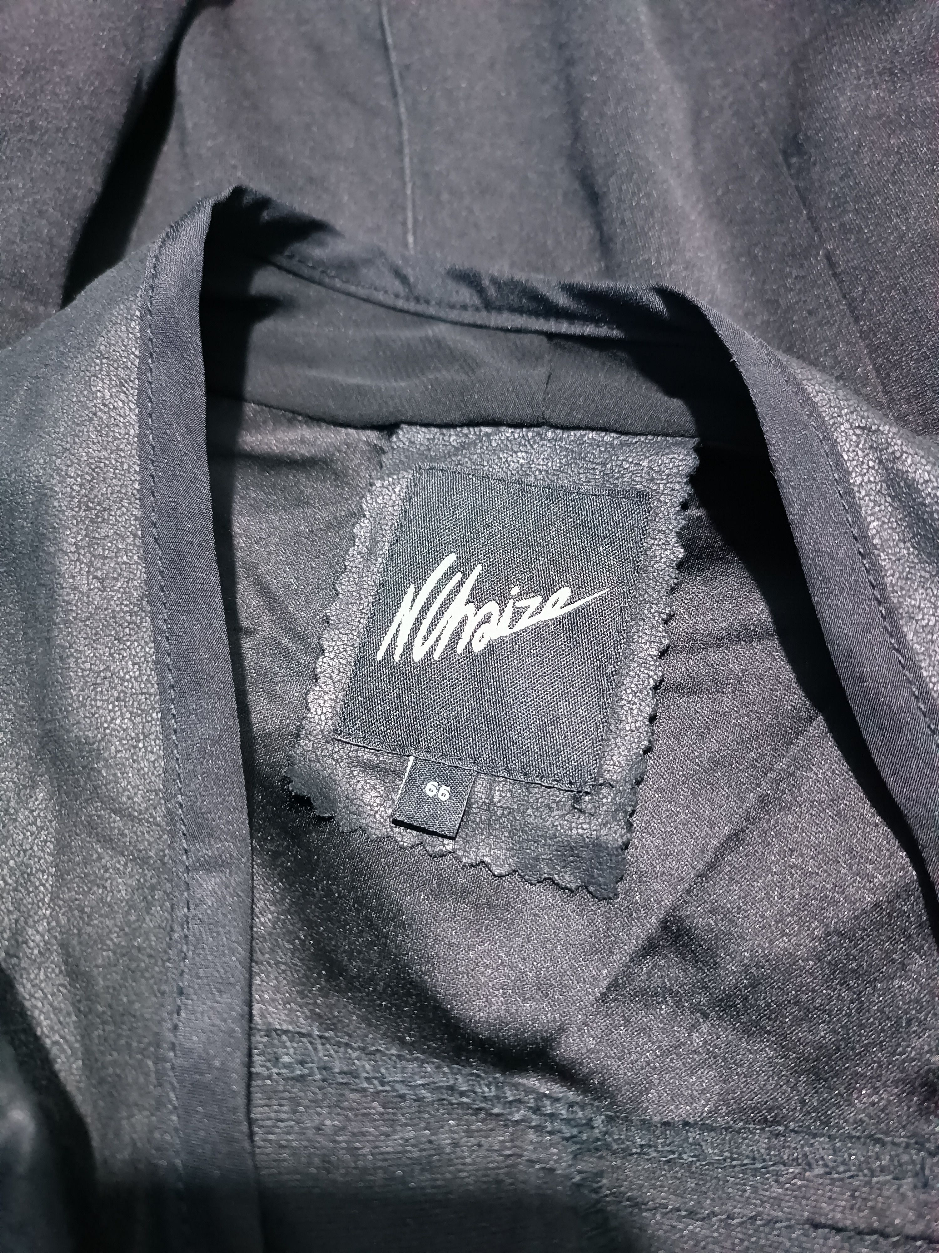 Japanese Brand Black Faux Leather Waterfall Draped Jacket Minimalist Lined Size M / US 6-8 / IT 42-44 - 7 Thumbnail