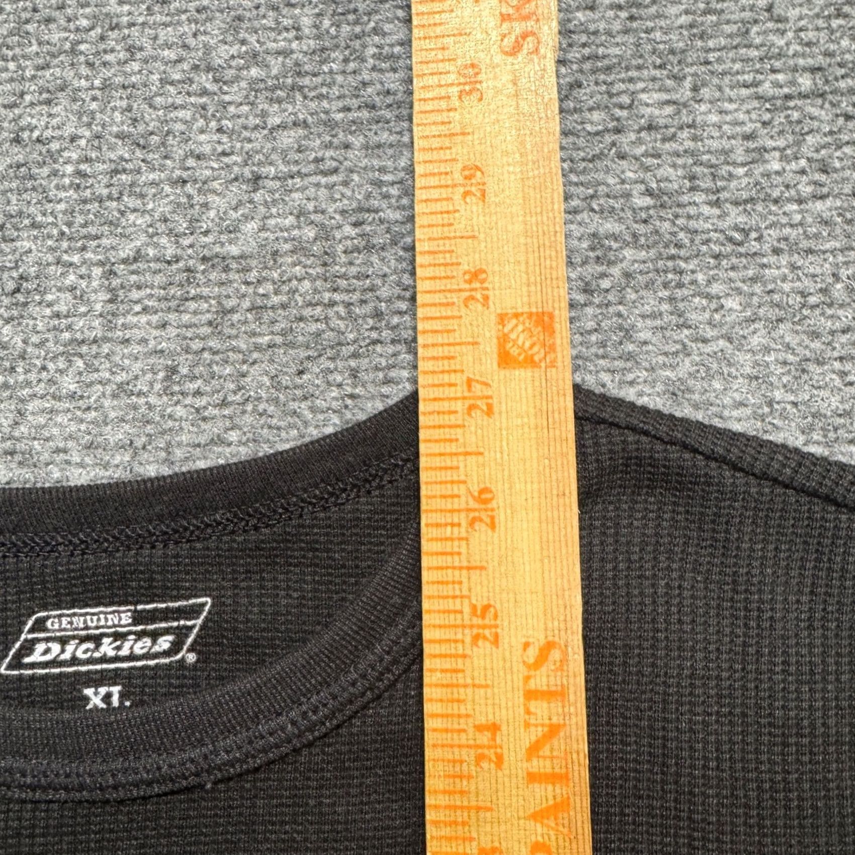 Dickies Dickies Thermal Long Sleeve Shirt Men XL Black Cotton Blend Pullover Badge: Regular/XL | Distressed Pre-Owned Size US XL / EU 56 / 4 - 4 Thumbnail