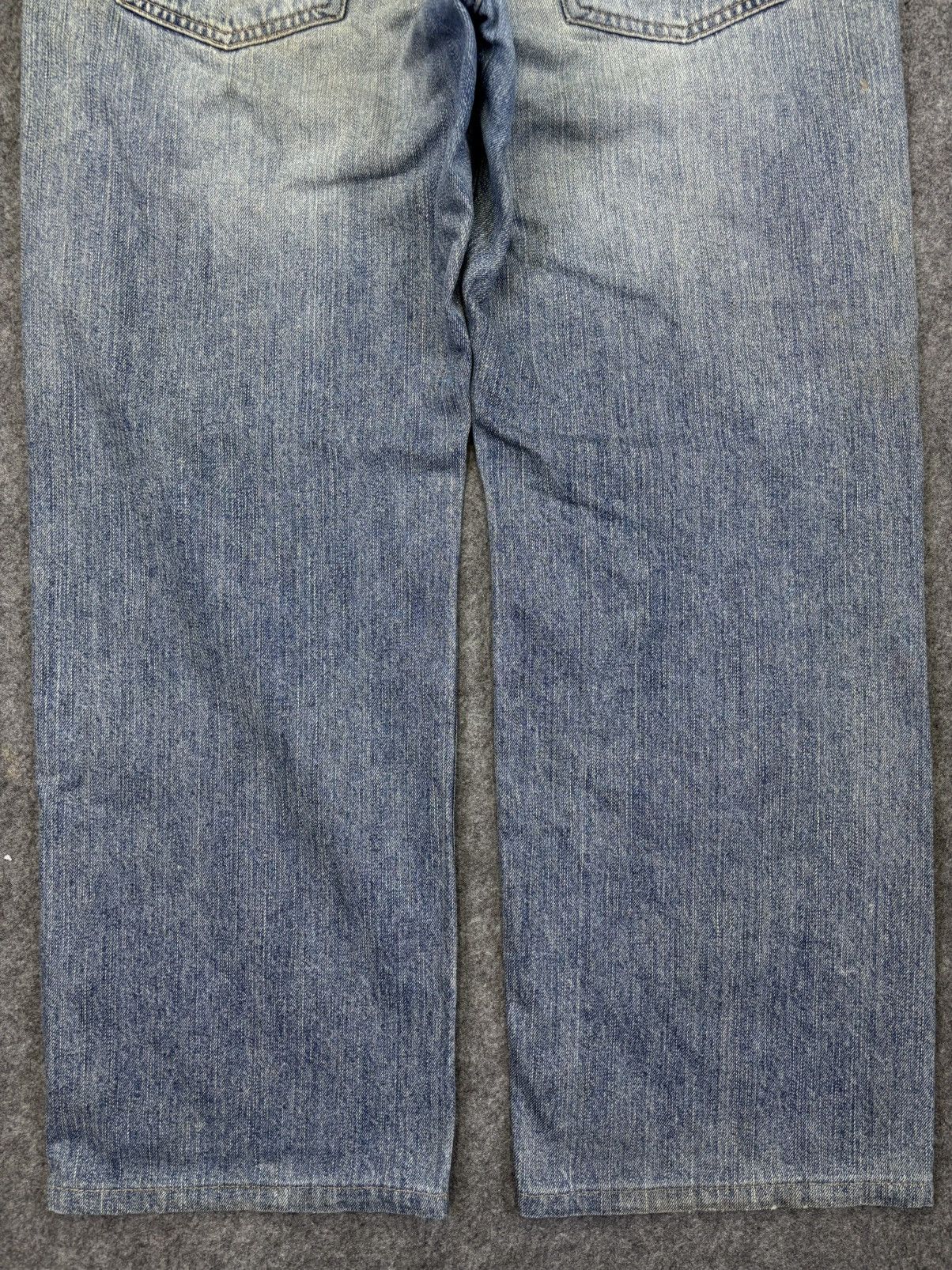 Edwin 💥Thrashed💥Vtg Edwin 445 Loose Heavy Distressed Denim F942 Size US 36 / EU 52 - 12 Thumbnail
