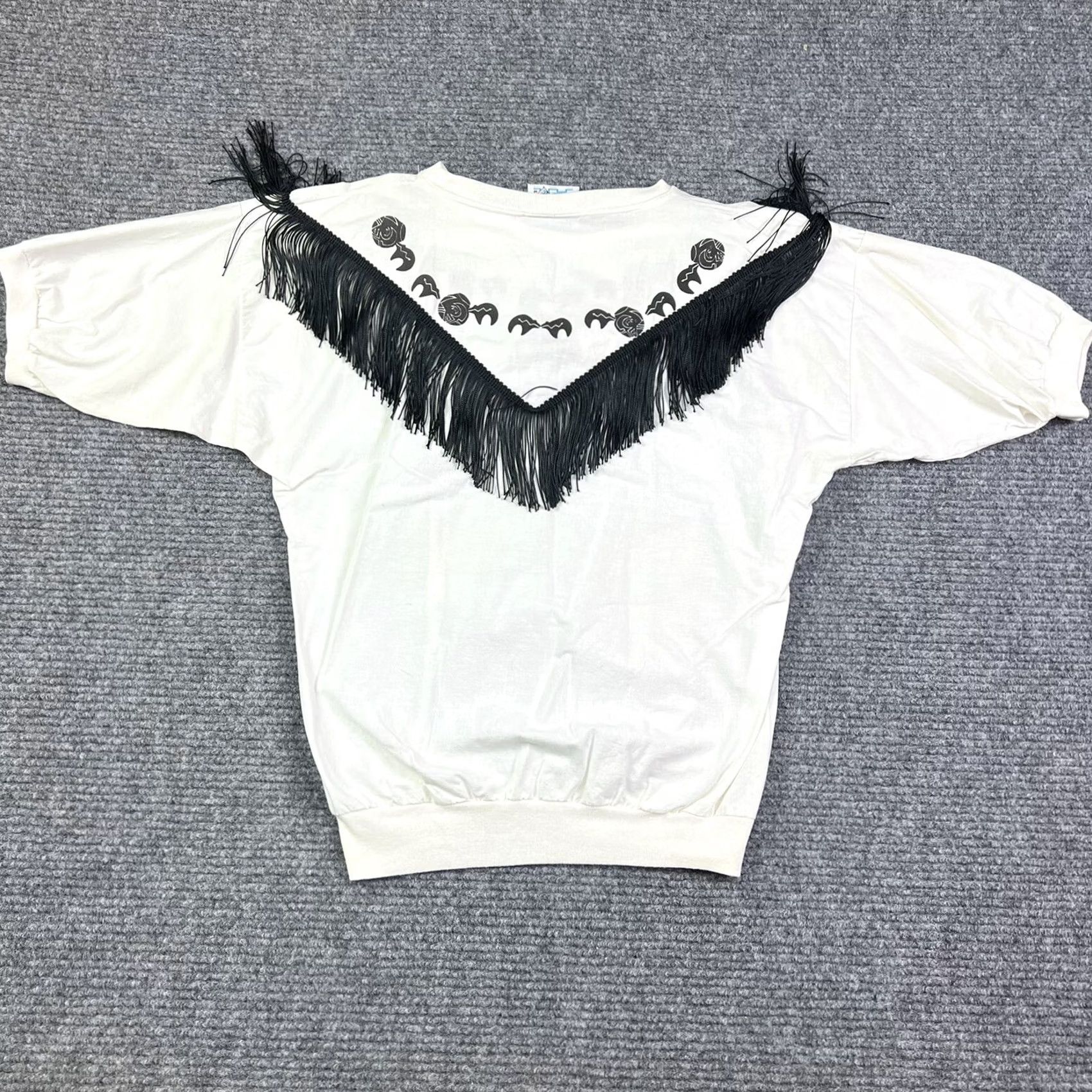 Native VINTAGE Western Native Aztec Short Sleeve Crewneck Small Cotton Canvas Logo Graphic Print Pullover Sweatshirt Men XS? No, size S Size US 29 - 3 Thumbnail