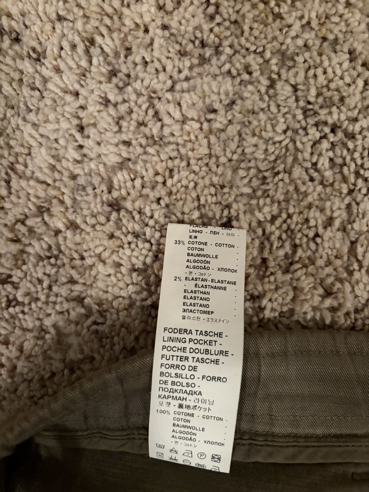 Barena Venezia Linen Cotton Blend, Tapered Fit, Dropped Crotch Size US 32 / EU 48 - 5 Thumbnail