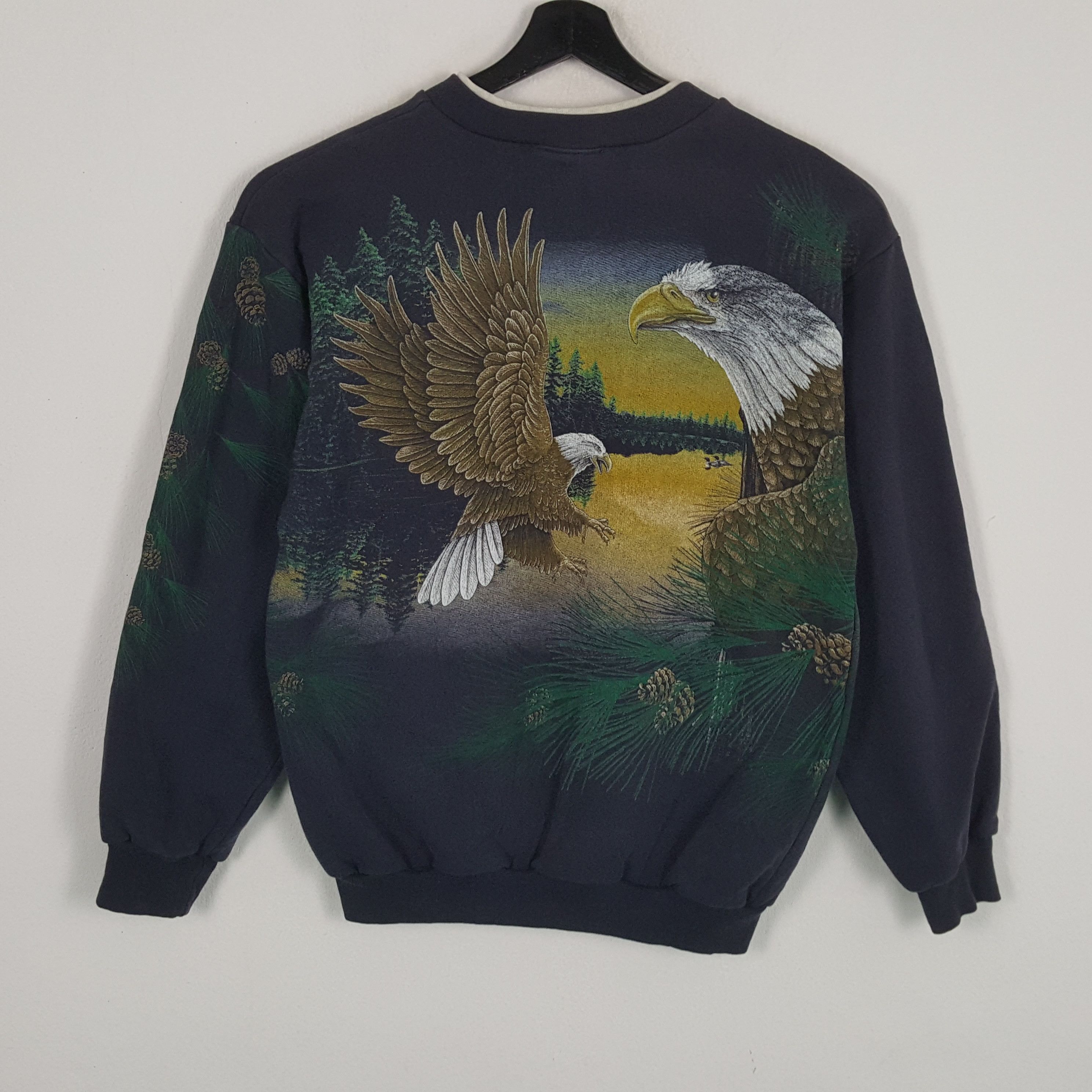 Vintage EAGLE ART Design Style Vintage Sweatshirt Size US M / EU 48-50 / 2 - 3 Thumbnail