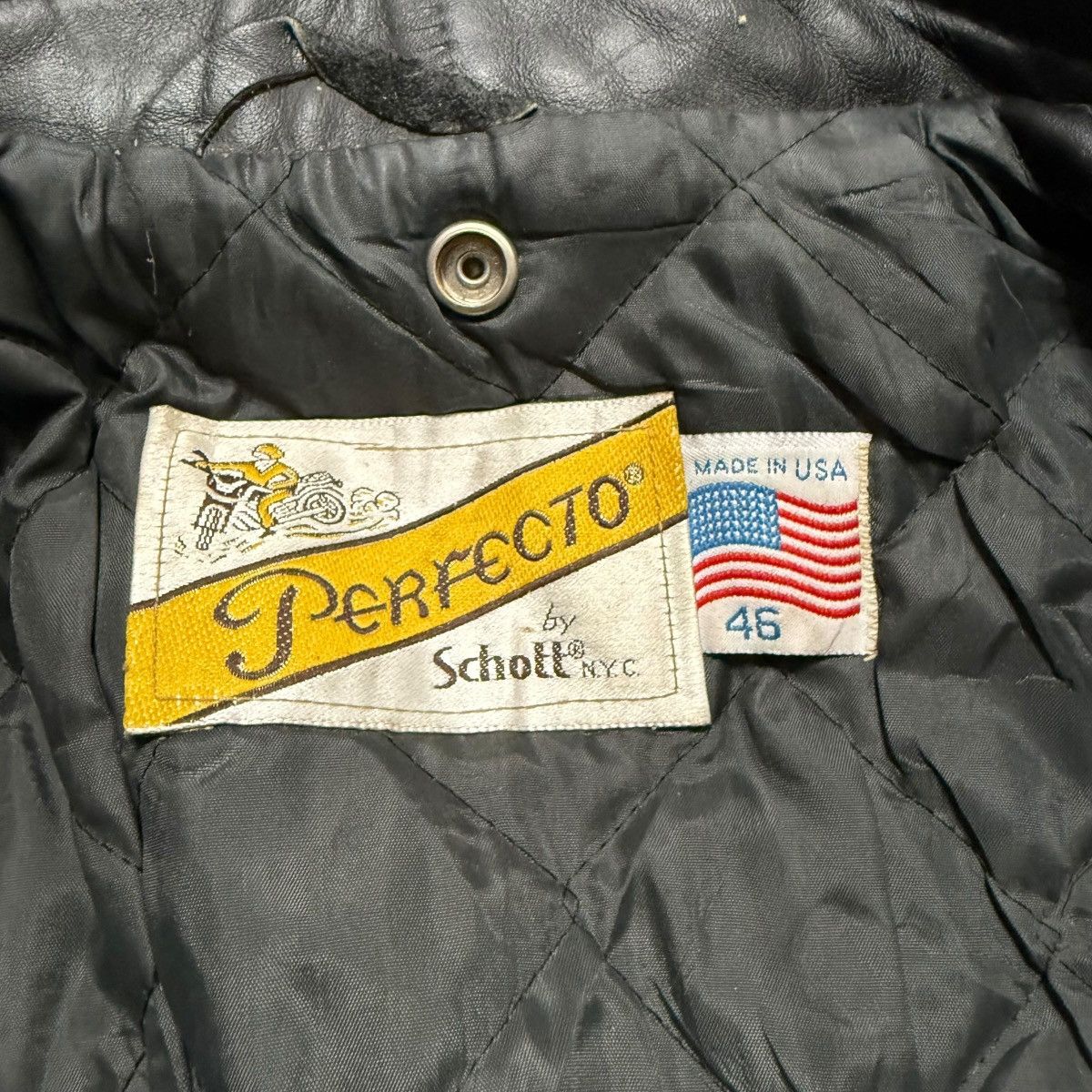 Schott Vintage Schott Perfecto Double Colar Leather Jacket Size US M / EU 48-50 / 2 - 16 Thumbnail