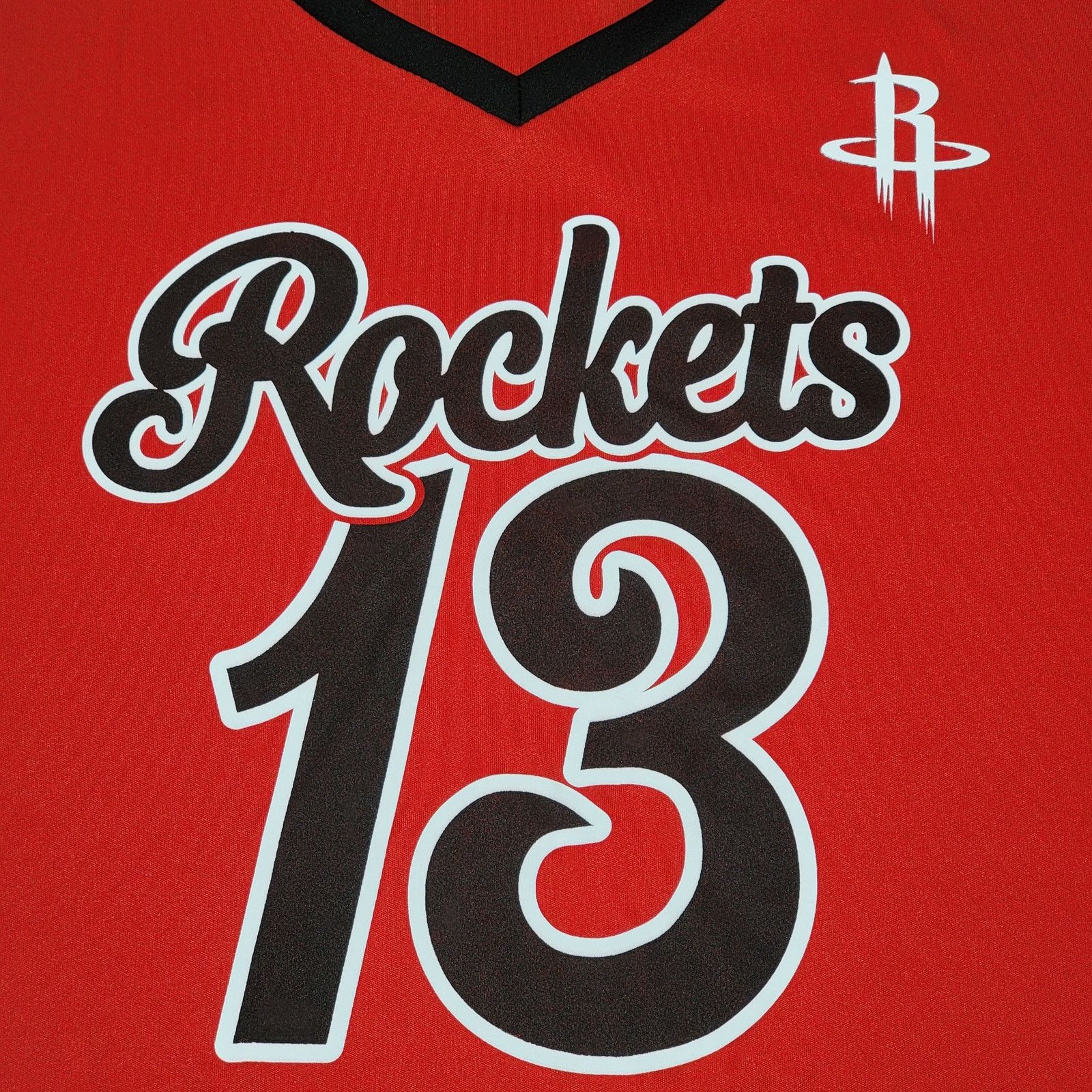 NBA NBA Red V-Neck Tee Houston Rockets "13 Harden" - Size Large* Size L / US 10 / IT 46 - 2 Thumbnail