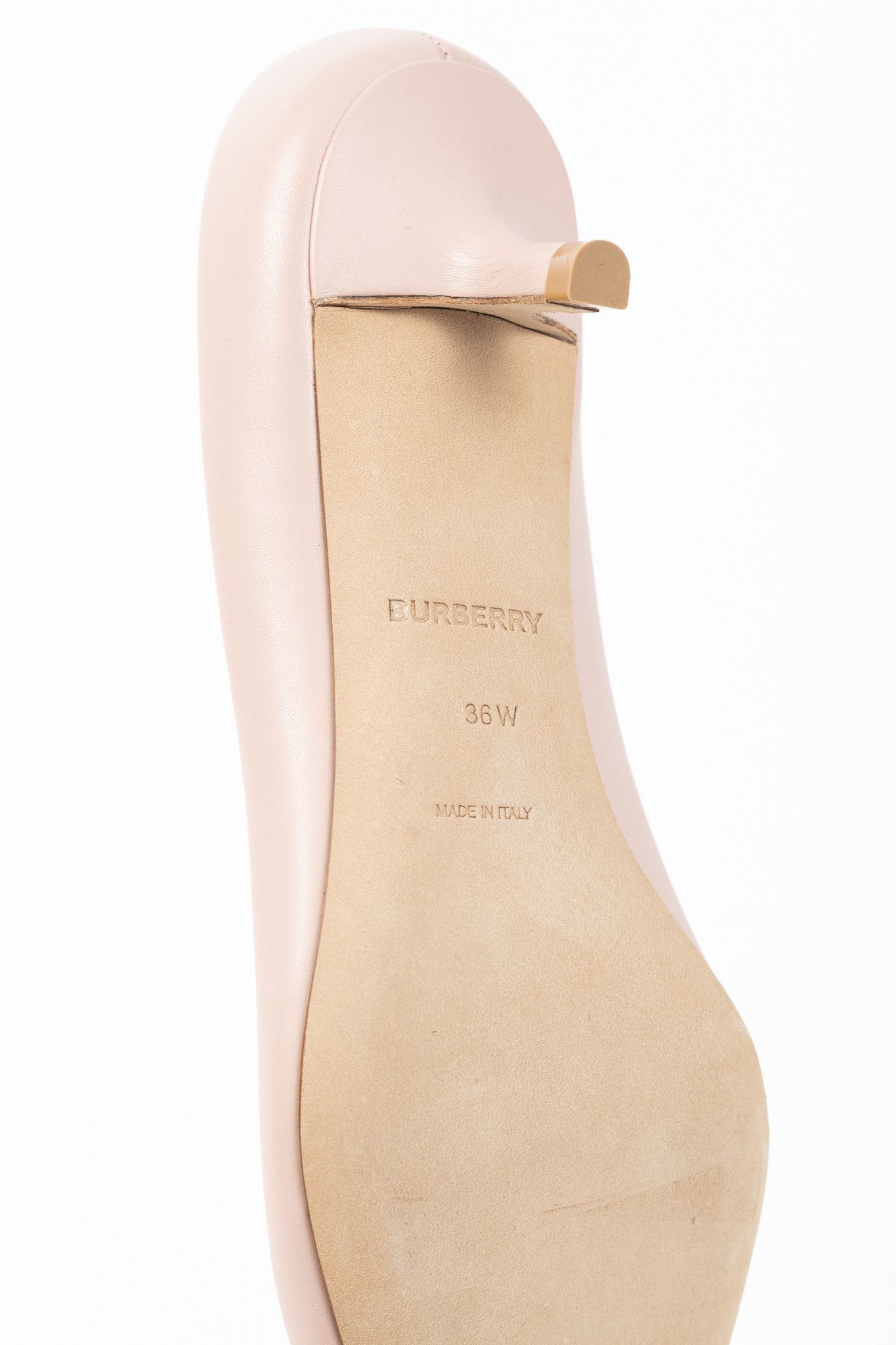 Burberry Burberry Ezra 40 Pink Leather TB-Monogram Pointed-Toe Pumps Size US 5.5 / IT 35.5 - 5 Thumbnail