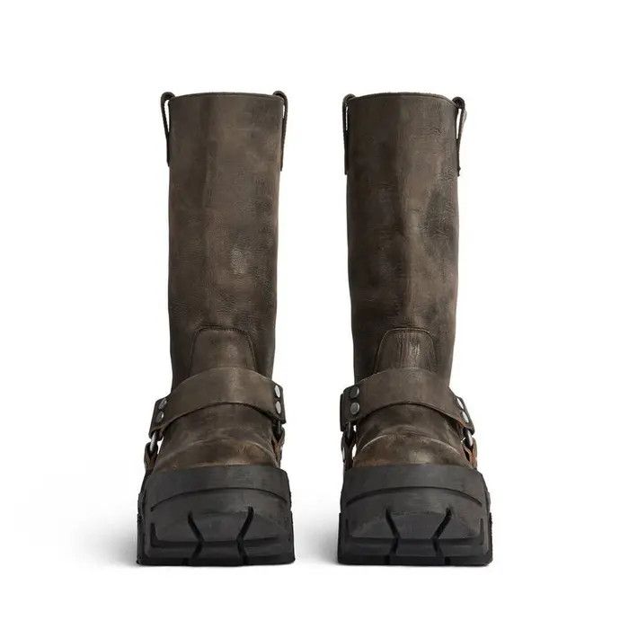 Balenciaga o1bcso1str0326 Bulldozer Harness Boots in Black Size US 8 / IT 38 - 2 Thumbnail