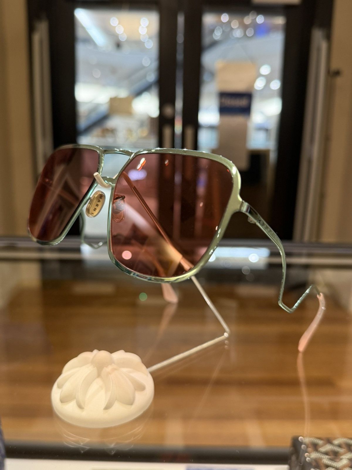 Marni Marni Geometric Metal Sunglasses Size ONE SIZE - 1 Thumbnail