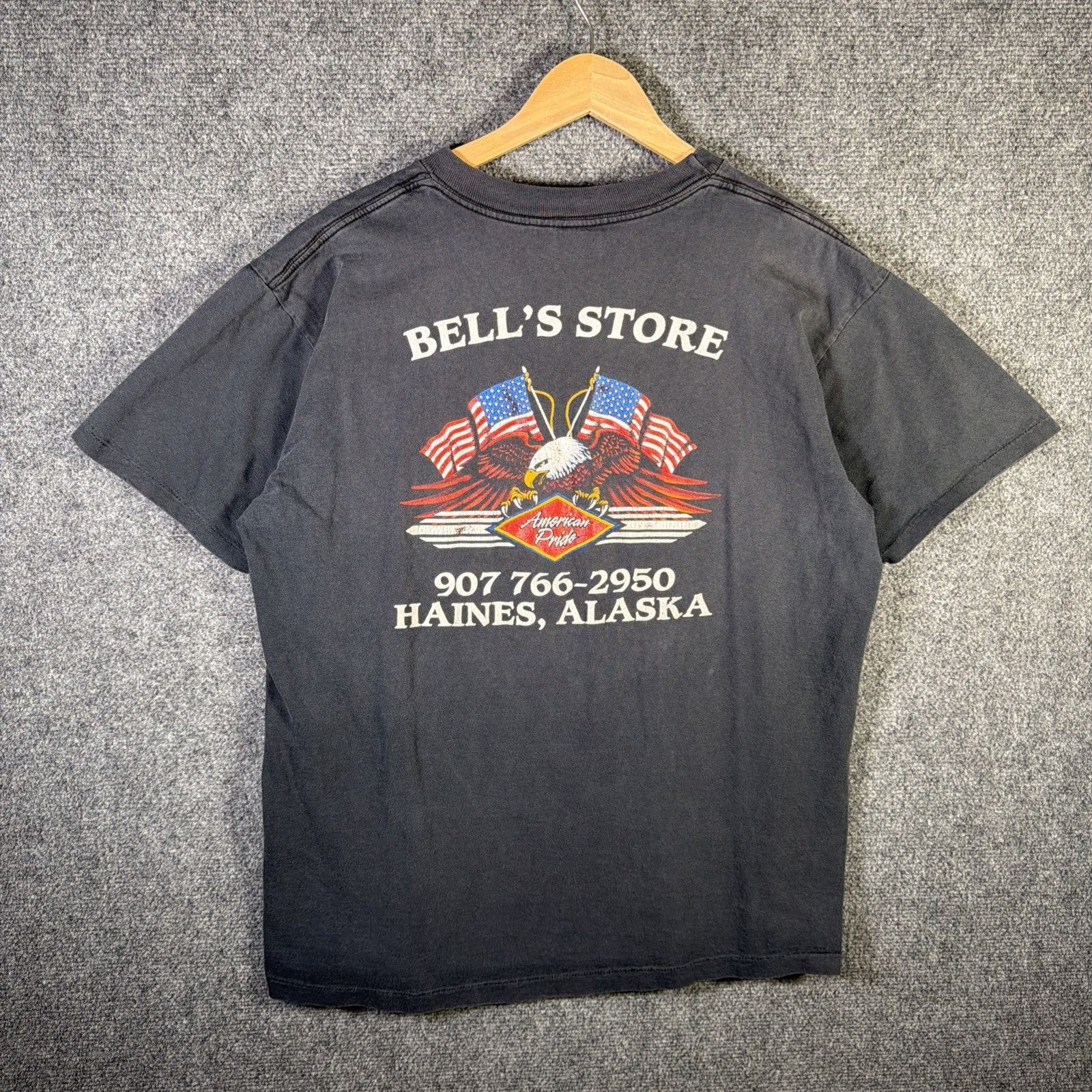 Harley Davidson Vintage Harley Davidson Shirt XL Black 90s 3D Emblem Eagle Size US XL / EU 56 / 4 - 2 Thumbnail