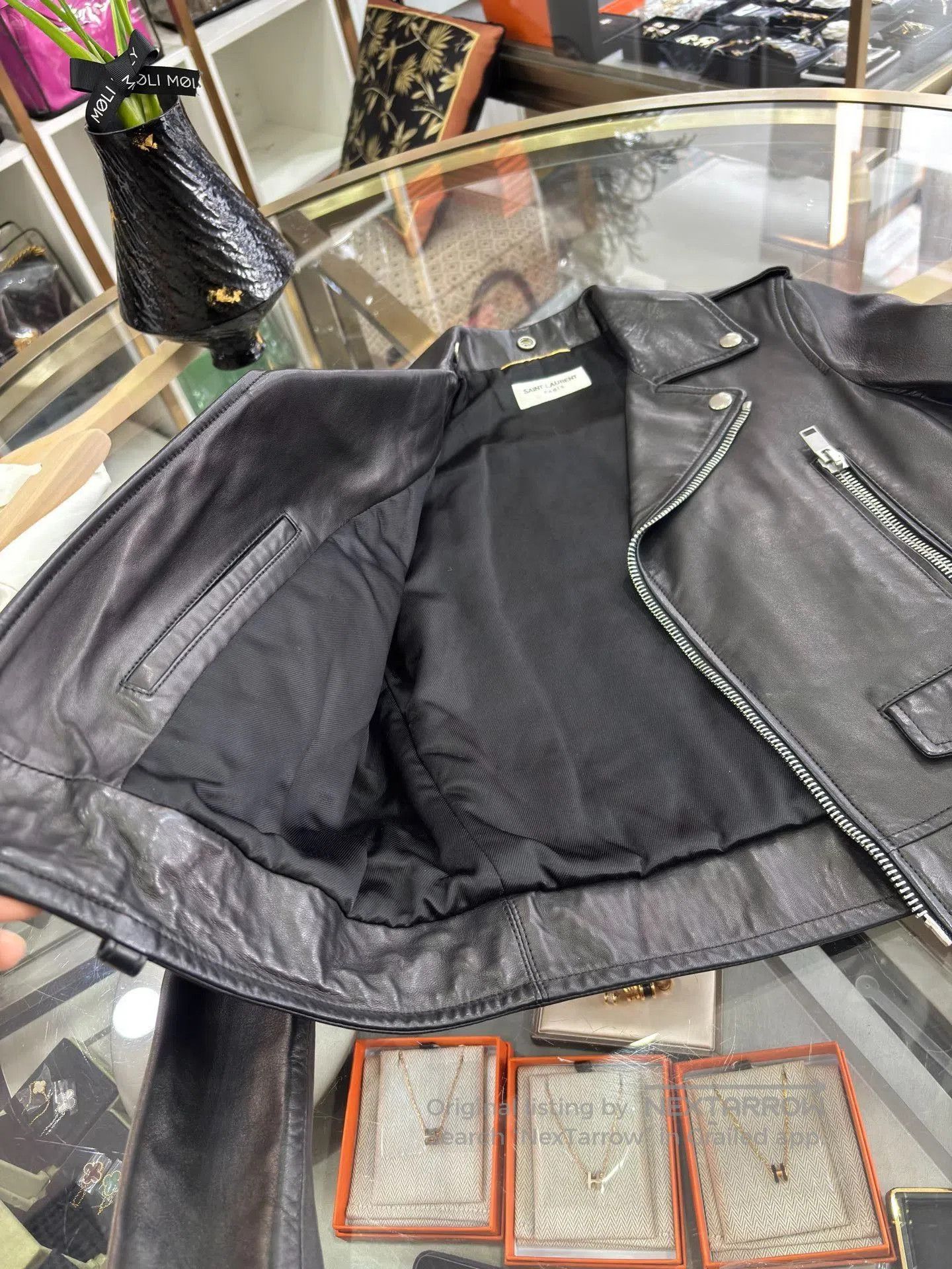 Saint Laurent Paris YSL Saint Laurent Leather Biker Jacket. Size XS / US 0-2 / IT 36-38 - 9 Thumbnail