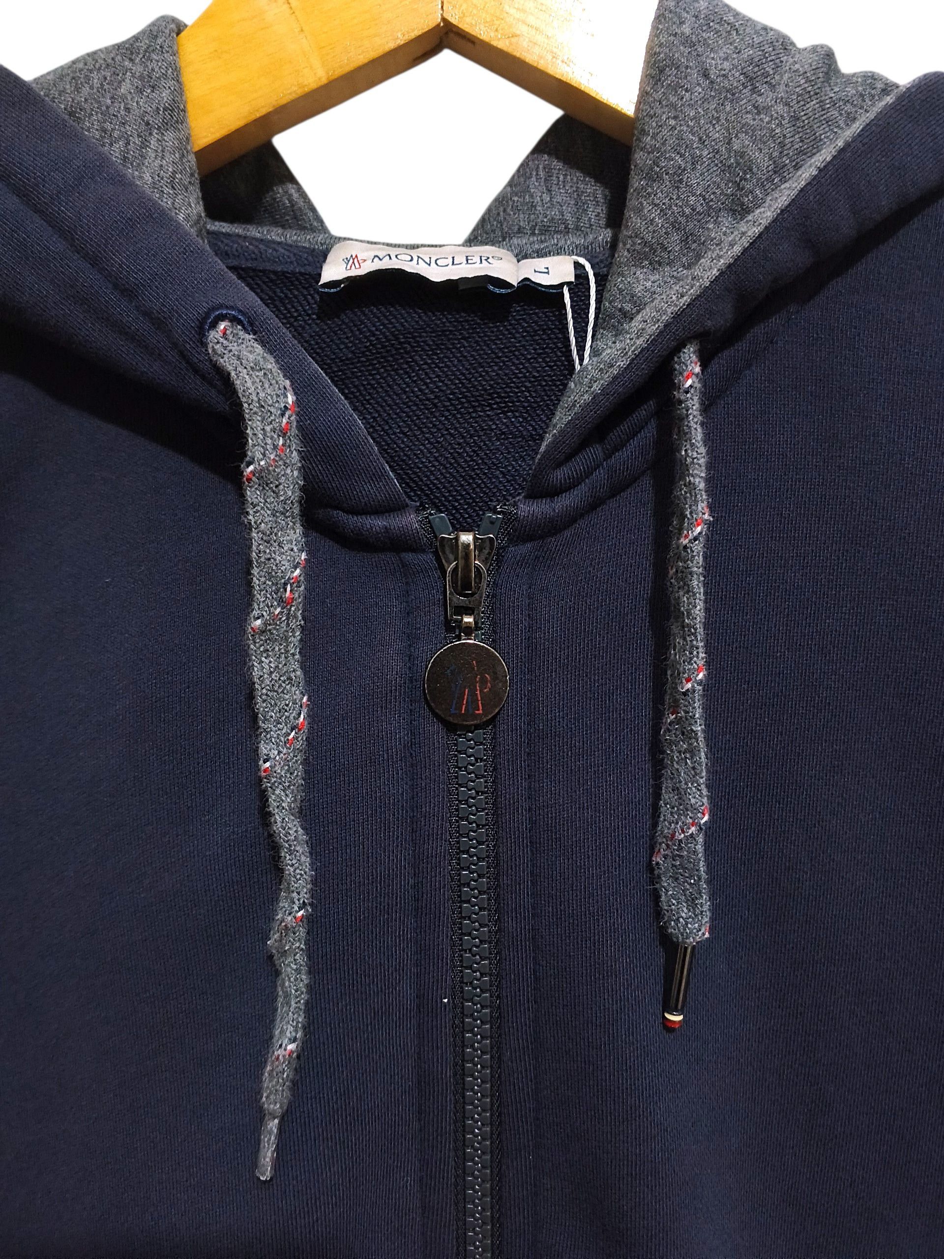 Moncler Moncler Maglia Cardigan Navy Gamme Blue Zip Hoodie Size US L / EU 52-54 / 3 - 5 Thumbnail