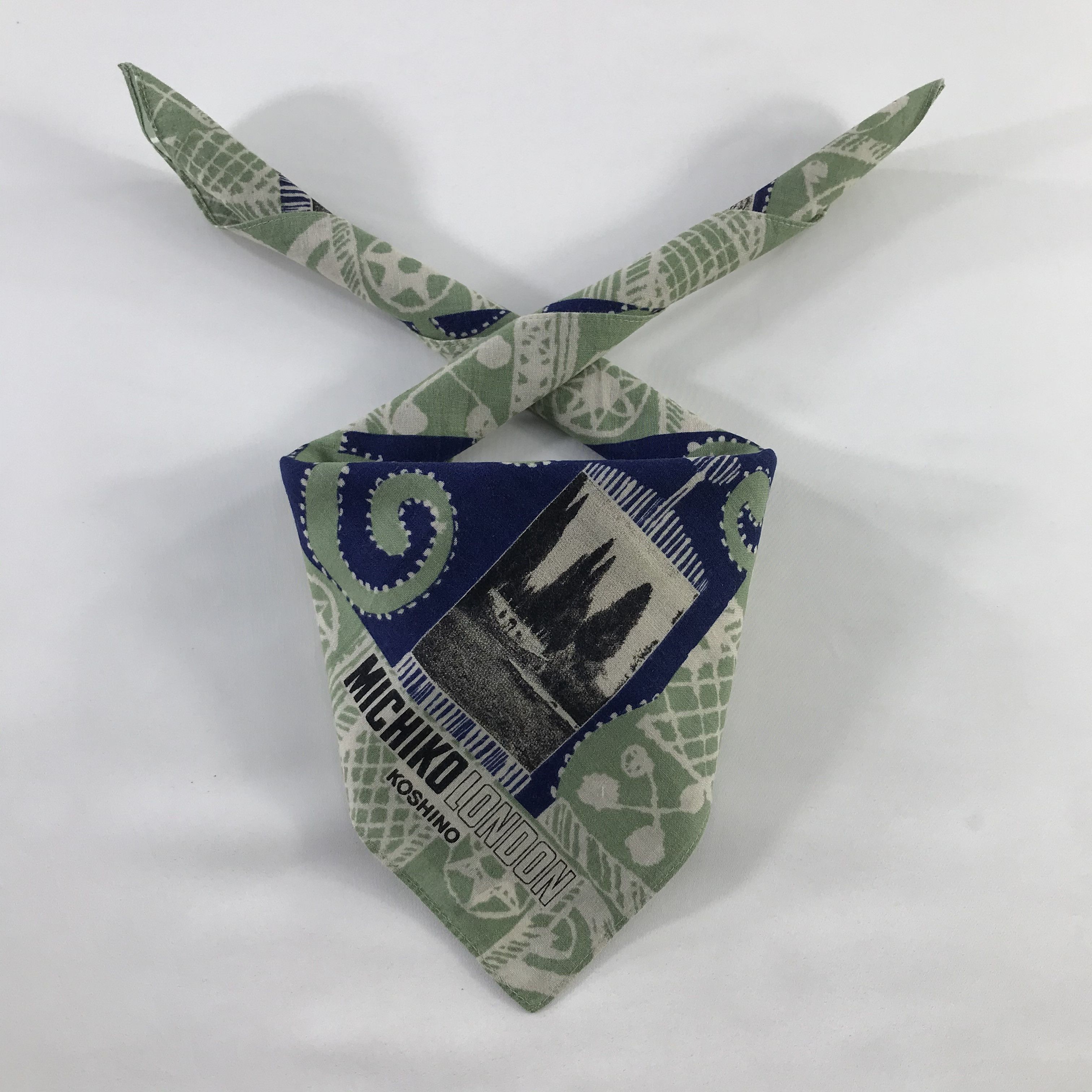 Michiko Koshino London × Vintage Michiko London Bandana / Handkerchief / Neckerchief - S435 Size ONE SIZE - 3 Thumbnail