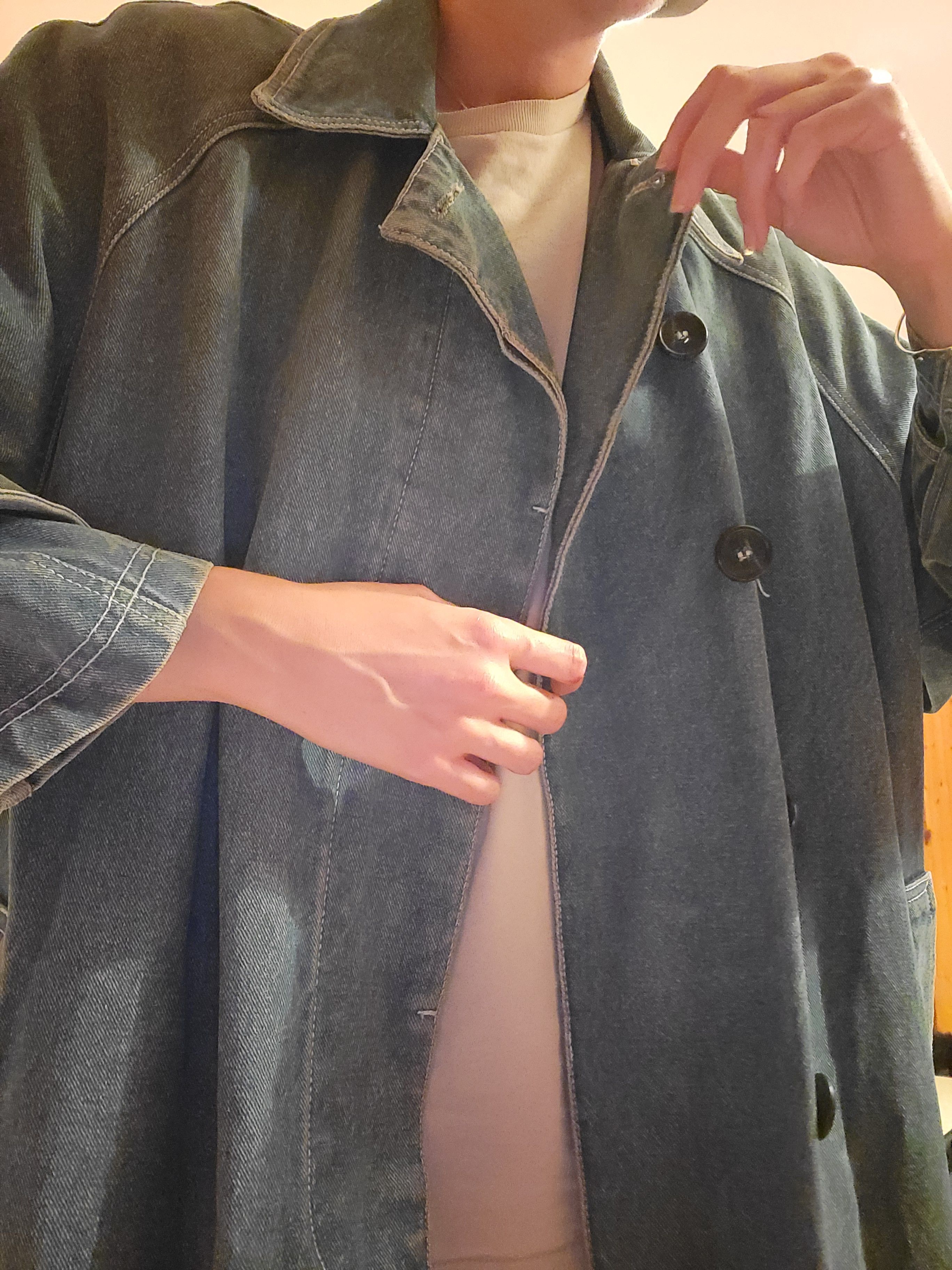 Calvin Klein Calvin Klein Vintage Oversized Denim Coat – One Size Size US L / EU 52-54 / 3 - 7 Thumbnail