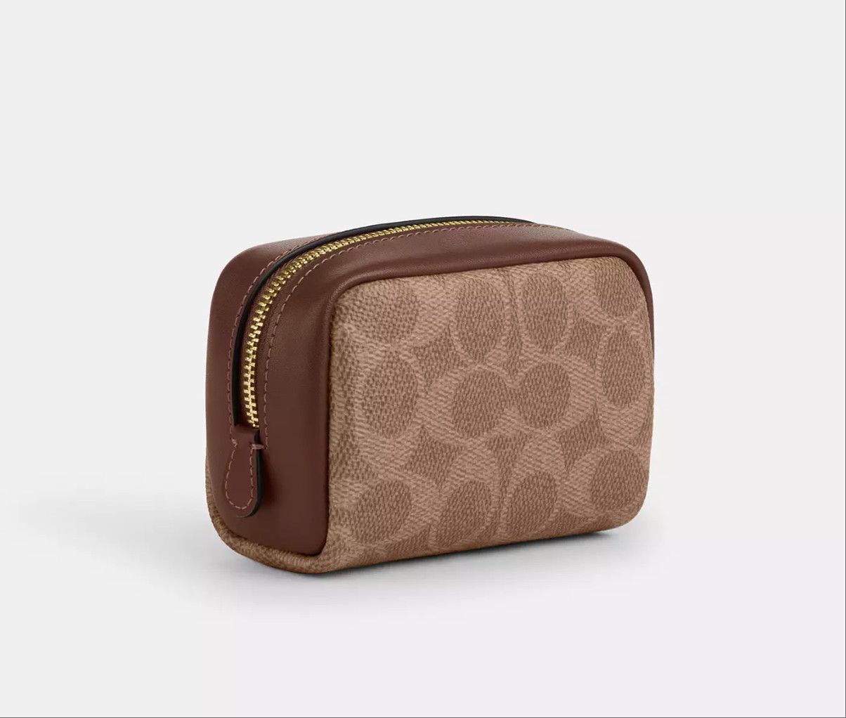 Coach Pouch Wristlet In Signature Canvas CW907 Size ONE SIZE - 8 Thumbnail