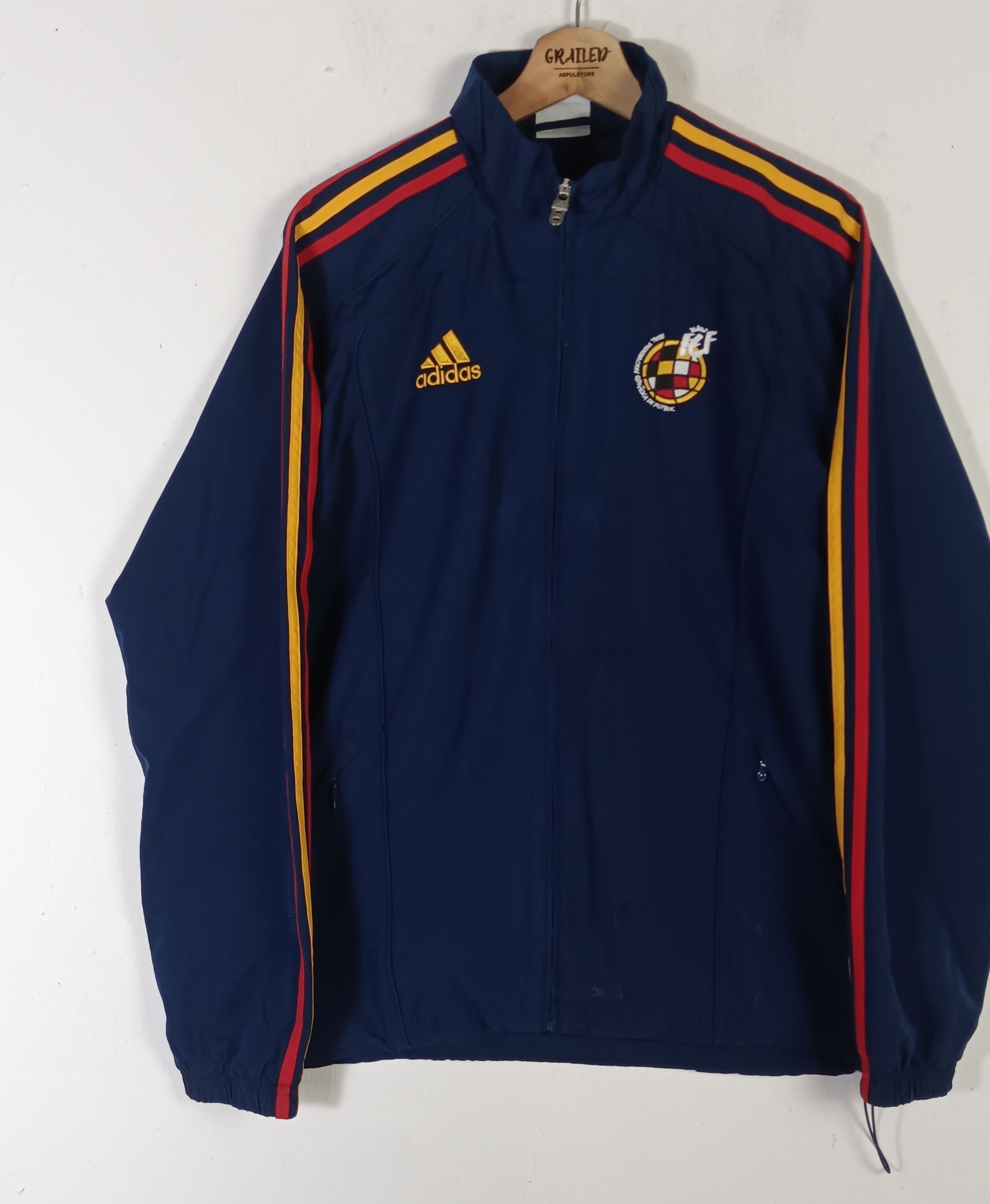 Adidas Adidas Spain 2010 World Cup Tracksuit Jacket Size US M / EU 48-50 / 2 - 3 Thumbnail