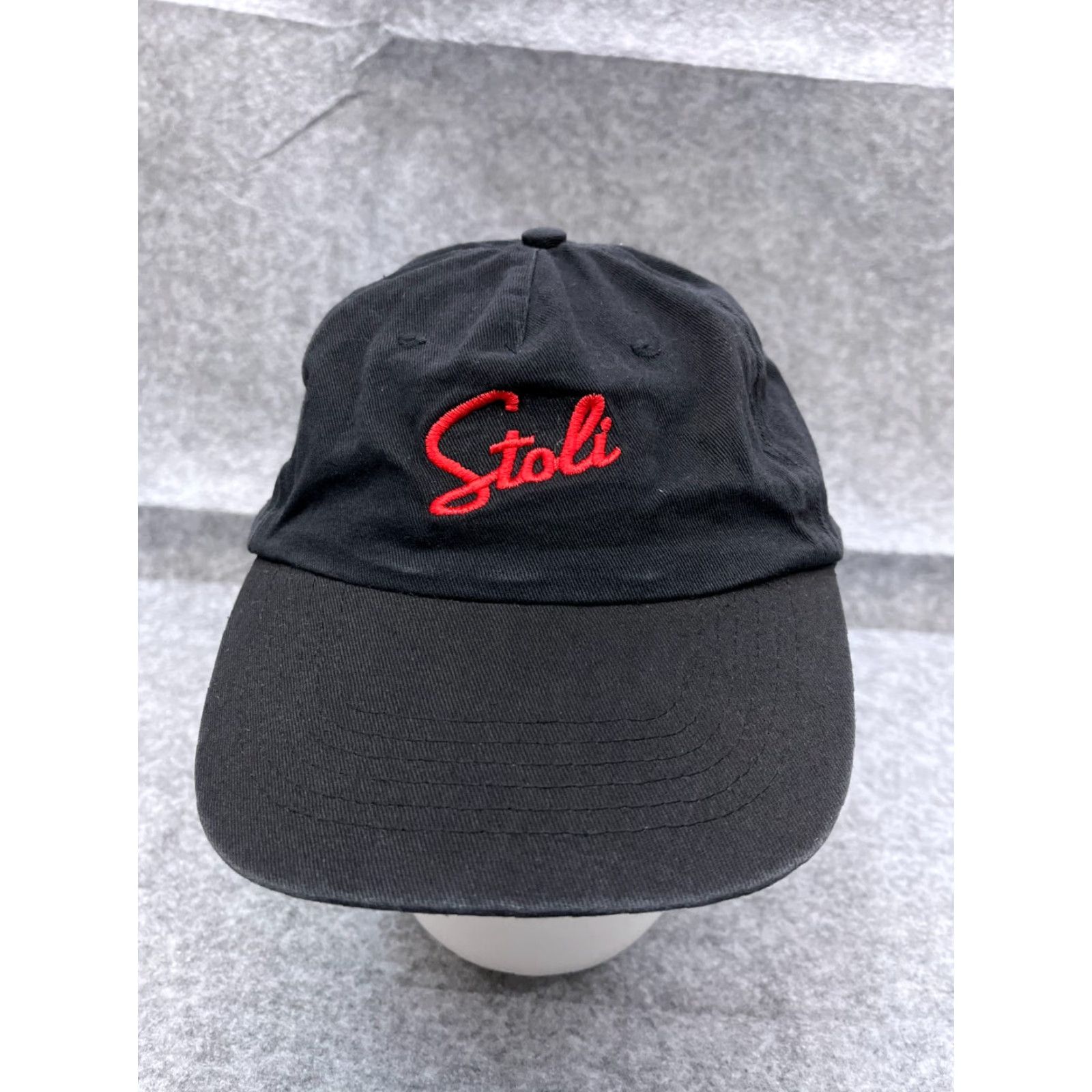 Vintage HitWear Hat Cap Adjustable One Size Black Cotton Low Profile Unisex Adults Baseball Cap Logo Vodka Black Twill Vintage: No (avoid extra) Size ONE SIZE - 2 Thumbnail