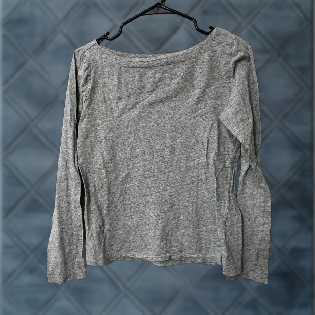 Loft Loft Gray Knit Shirt Women Long Sleeve Knot Front Size Medium Solid Size L / US 10 / IT 46 - 1 Thumbnail