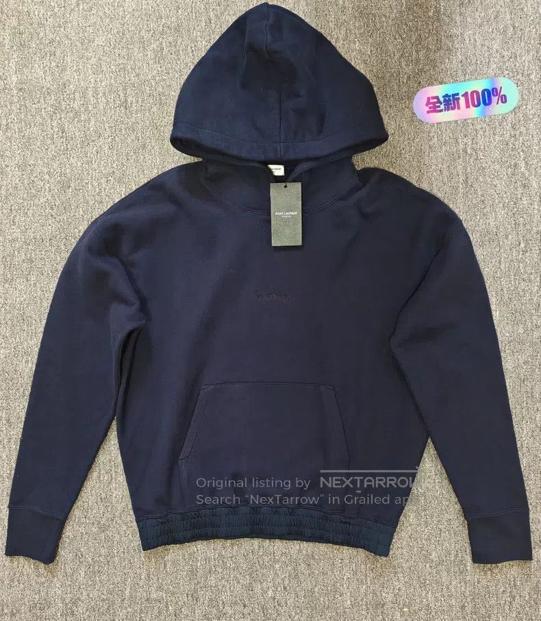 Saint Laurent Paris Saint Laurent Paris Embroidered Hoodie Size US S / EU 44-46 / 1 - 1 Thumbnail