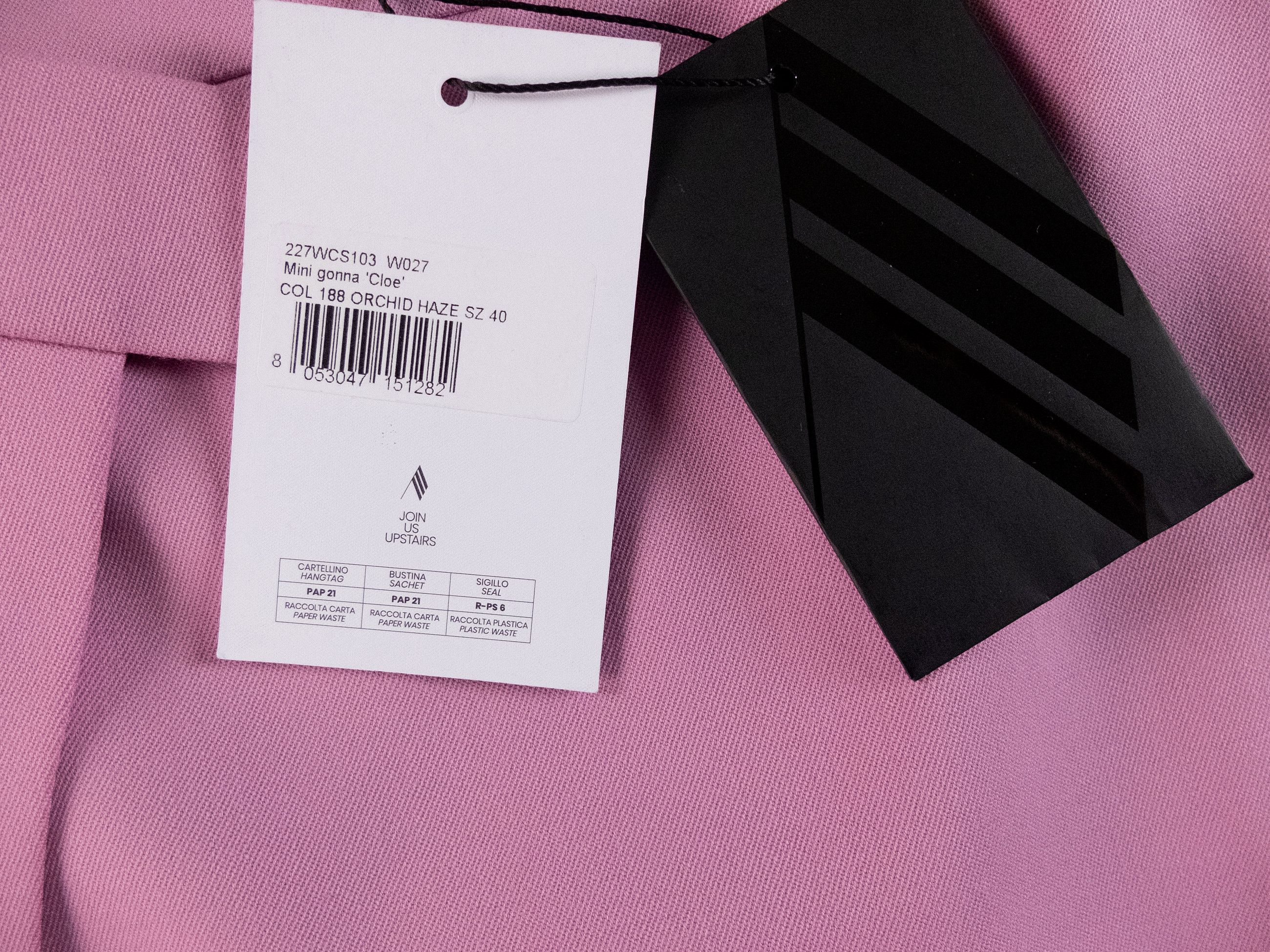 The Attico THE ATTICO orchid haze pink wool mini envelope skirt 4 / 40 Size 27" / US 4 / IT 40 - 8 Thumbnail