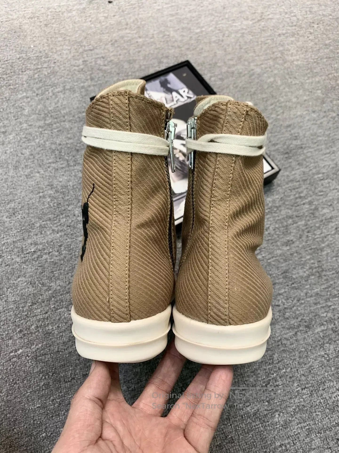 Rick Owens rick owens brown canvas high. Size US 10.5 / EU 43-44 - 7 Thumbnail