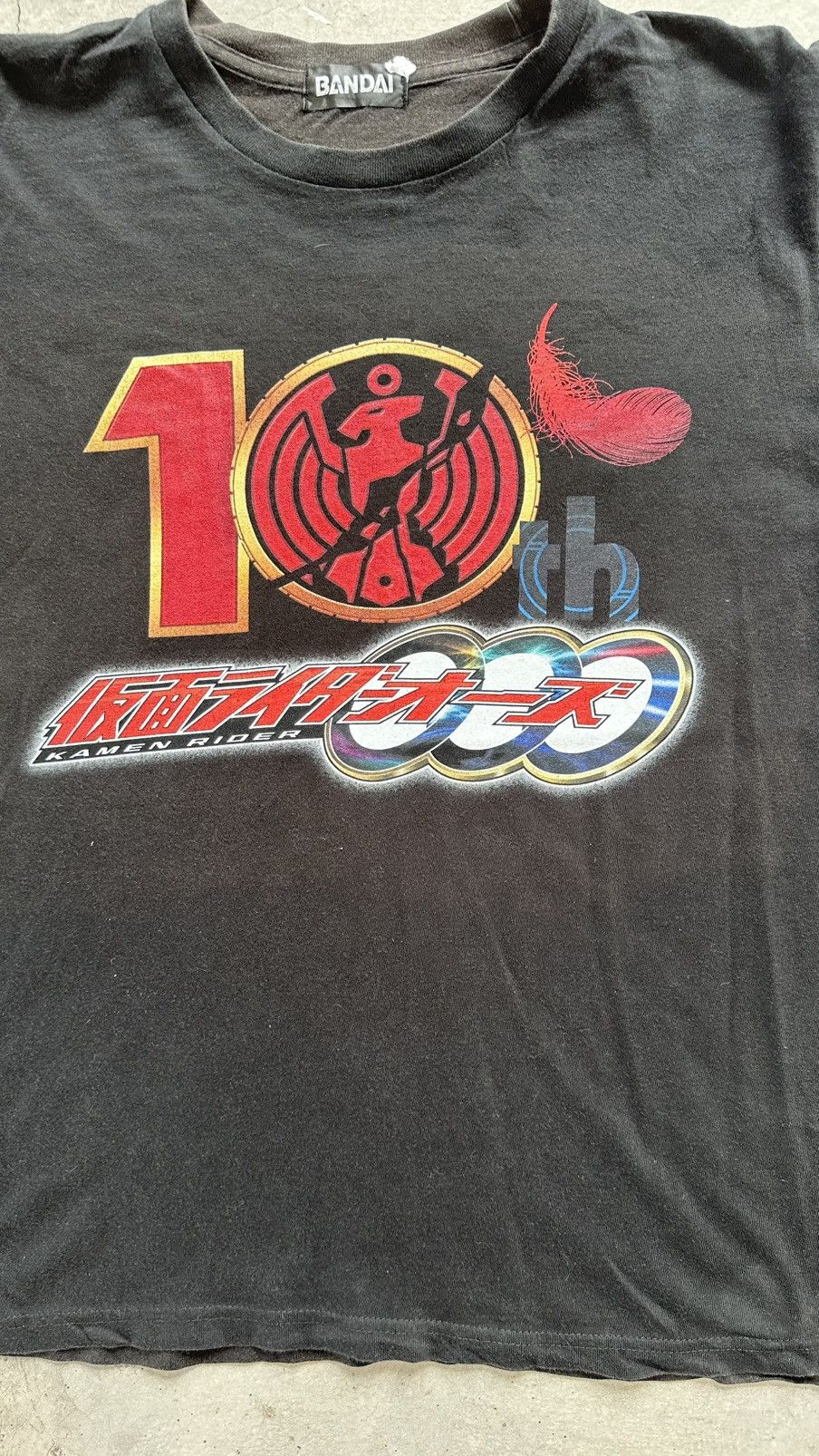 Japanese Brand × Vintage VINTAGE BANDAI KAMEN RIDER 10TH ANNIBERSARY TEE Size US L / EU 52-54 / 3 - 2 Thumbnail