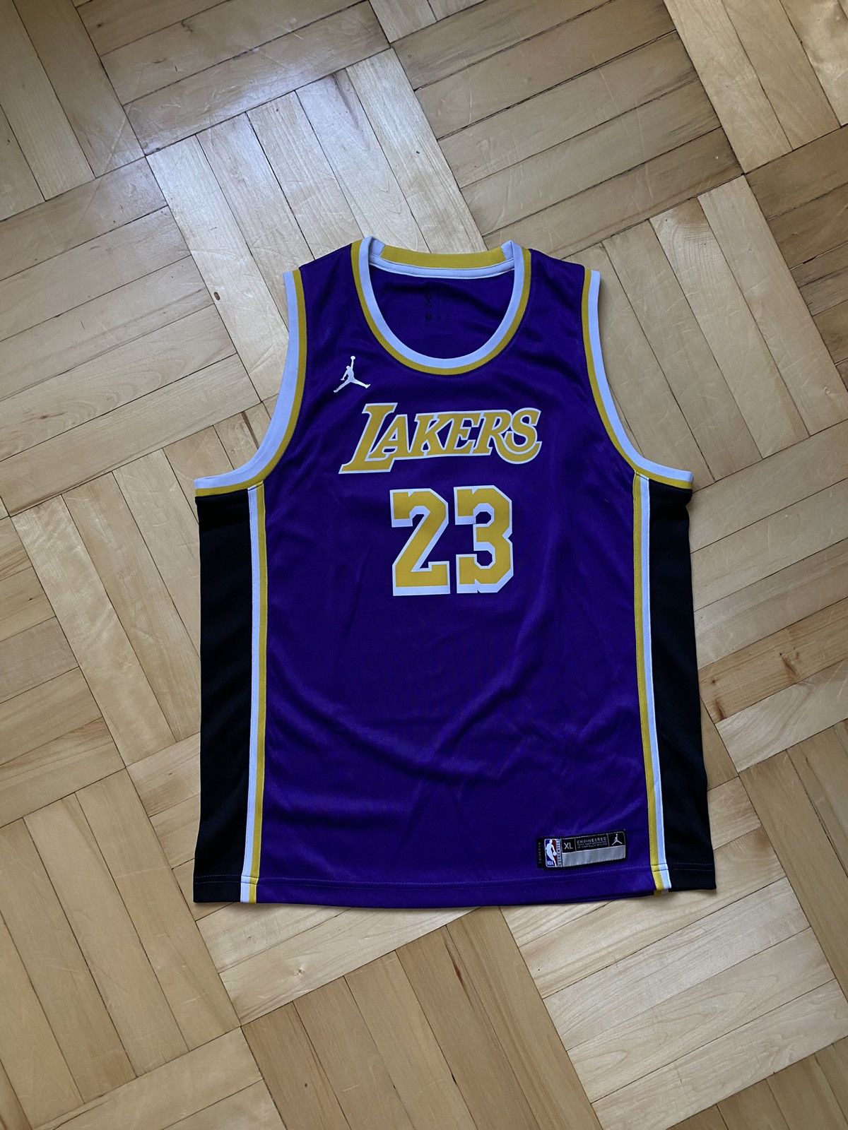 Jordan Brand #23 James L.A. Lakers Jordan Brand NBA Basketball Jersey Size US XL / EU 56 / 4 - 2 Thumbnail