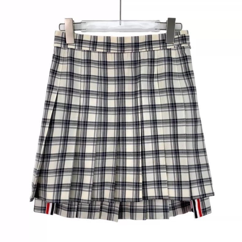 Thom Browne Thom Browne Color patch wool pleated skirt Size 25" / US 0 / IT 36 - 1 Thumbnail