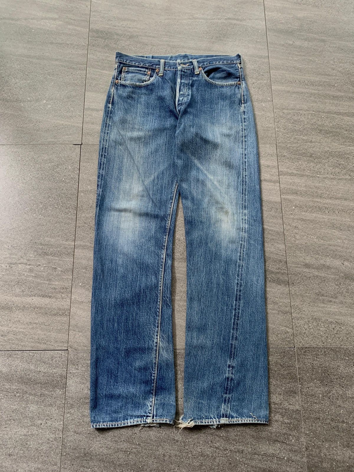 The Real McCoy's FREE TAX! Joe McCoy Selvedge Denim Jeans Size US 32 / EU 48 - 2 Thumbnail