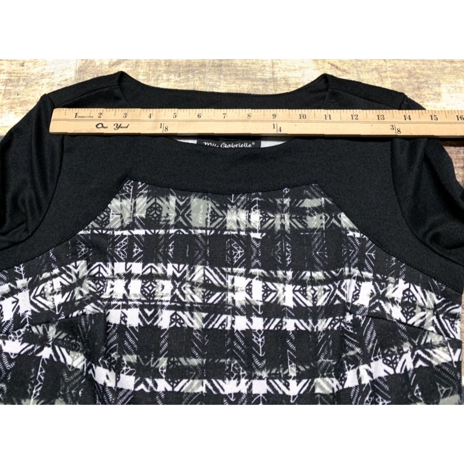 Vintage Mlle Gabrielle Black Plaid 3/4 Sleeve Pullover Dress Small Woman’s Knee Length Casual Vintage No Belt Mens None Womens Size S / US 4 / IT 40 - 6 Thumbnail