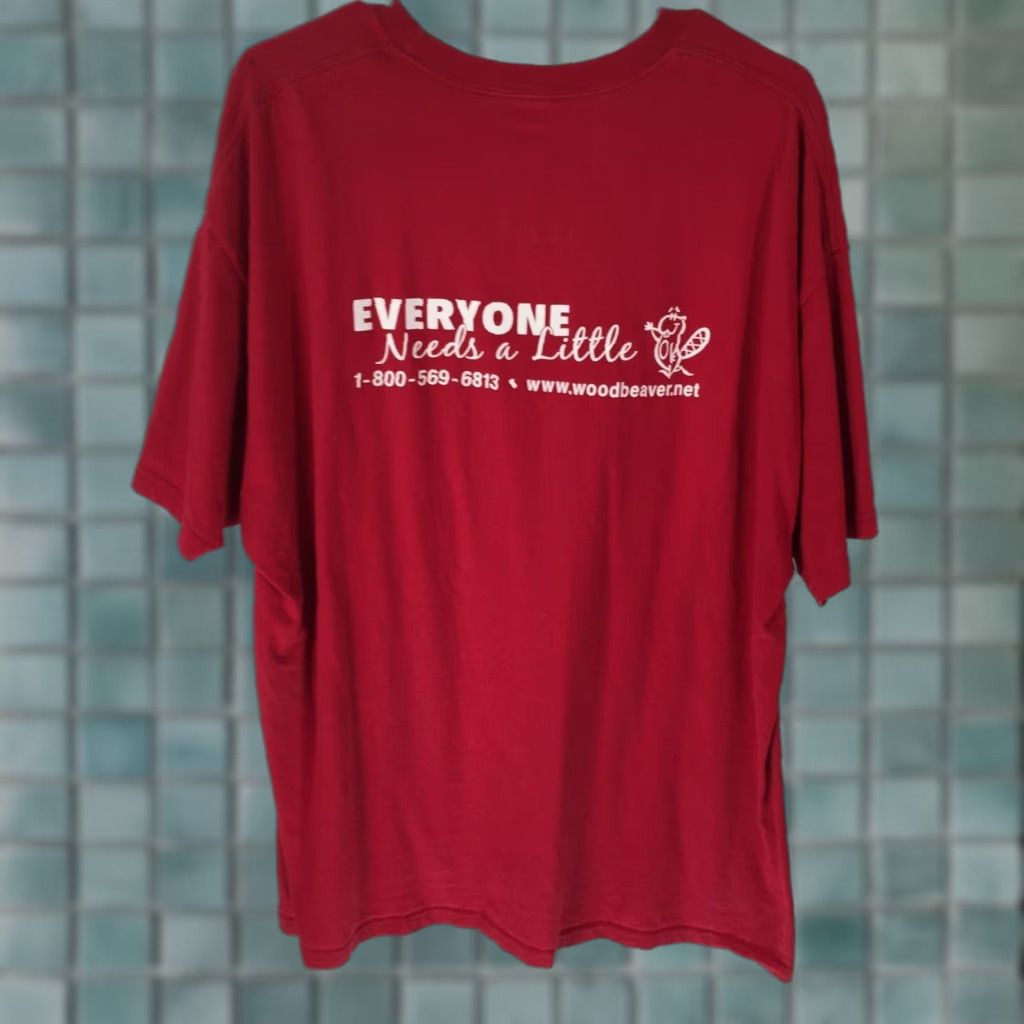 Hanes Hanes Mens T-Shirt Shirt 2XL Red 100% Cotton Regular Big & Tall Crew Neck Short Sleeve Size US XXL / EU 58 / 5 - 1 Thumbnail